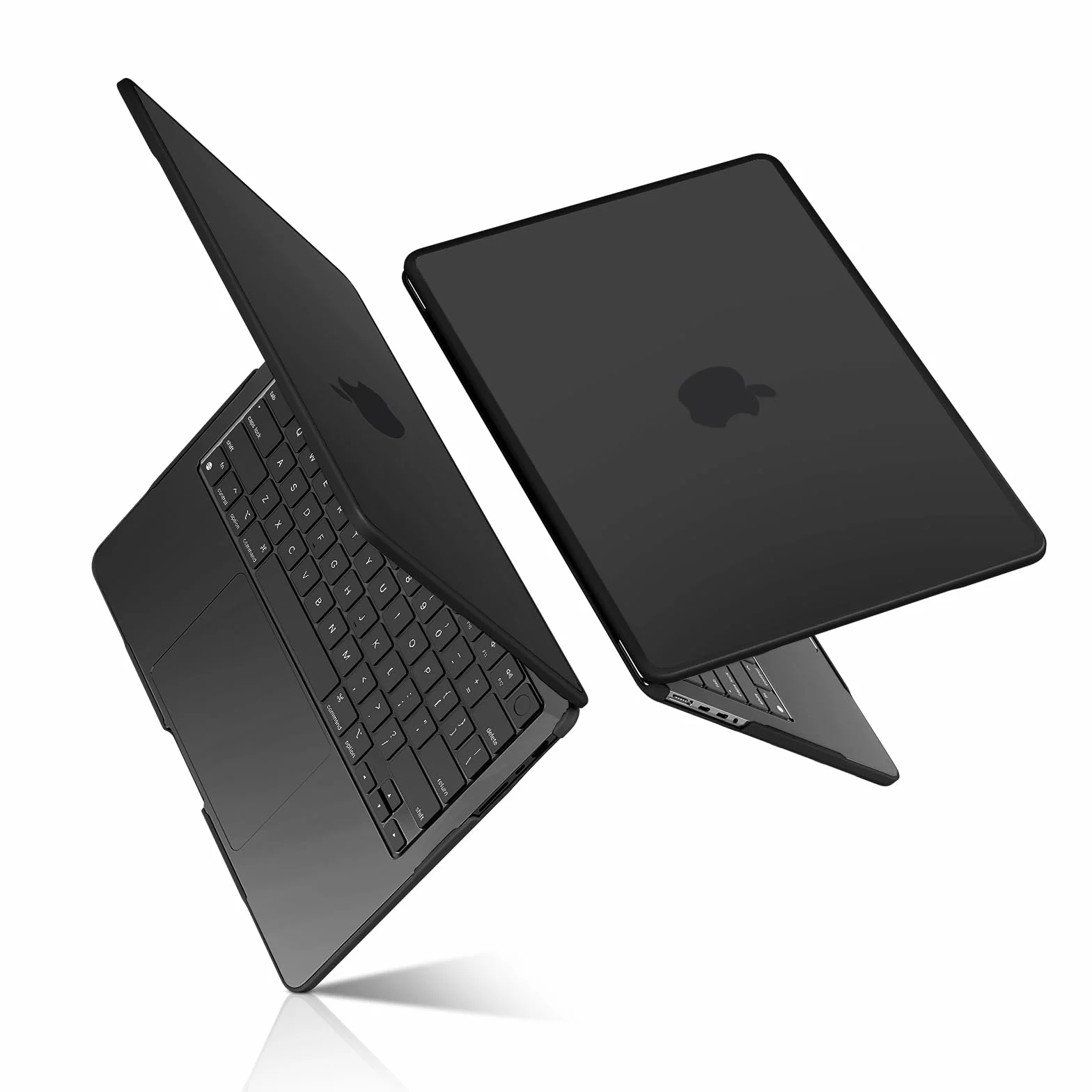 BlueSwan Coque MacBook Pro 14 Pouces M5 M4 M3 M2 M1 Pro/Max 2026-2021 TPU Anti-Rupture Housse Étui Rigide Noir Mat