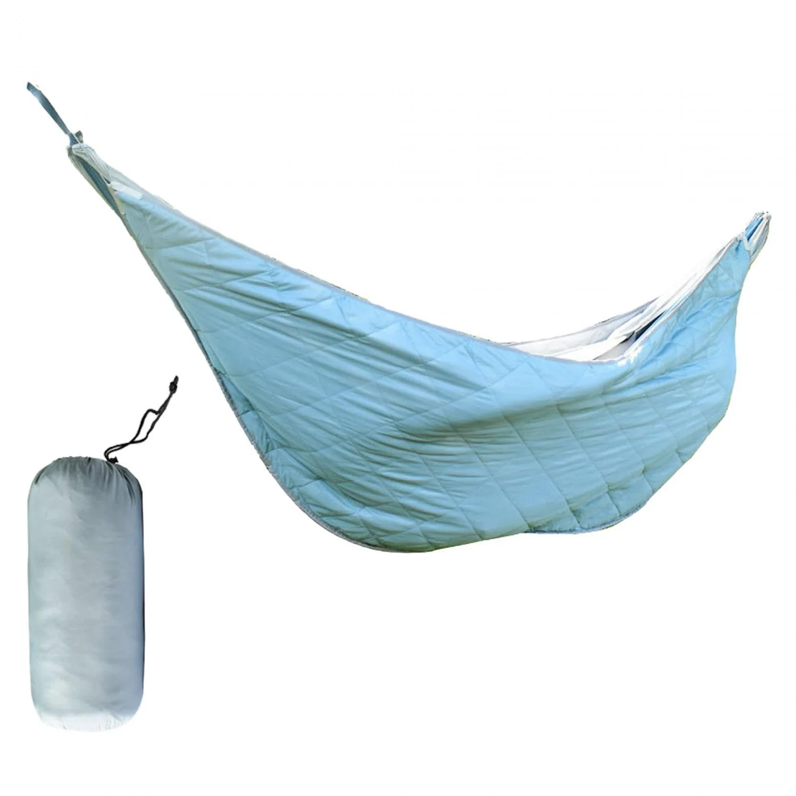 MERIGLARE Hamac de Camping Chaud, Portable, Coupe-Vent et épais, pour Une Personne, Idéal pour Le Camping, La Randonnée et Le Camping dans Le Jardin, Bleu