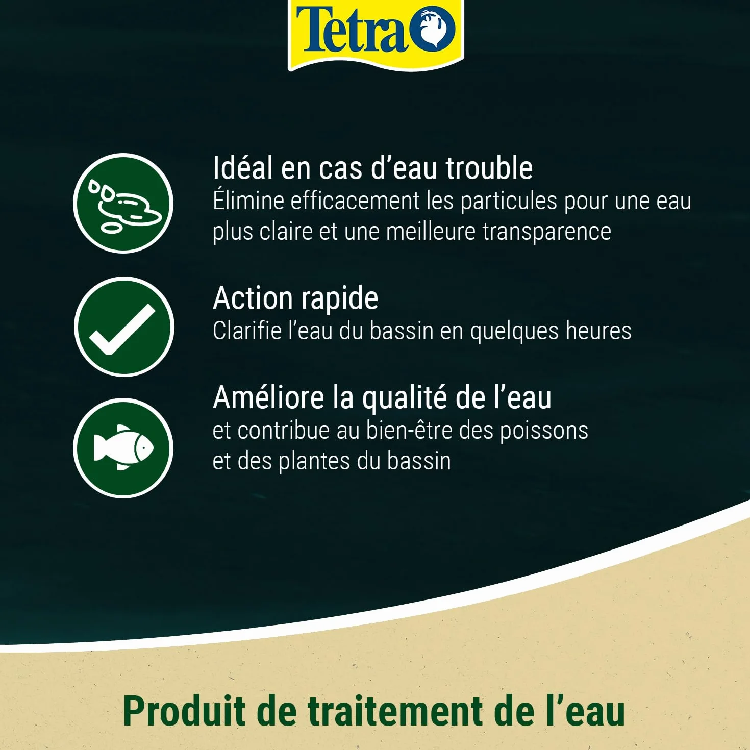 Tetra Pond CrystalWater Clarificateur d'Eau de Bassin 1 L