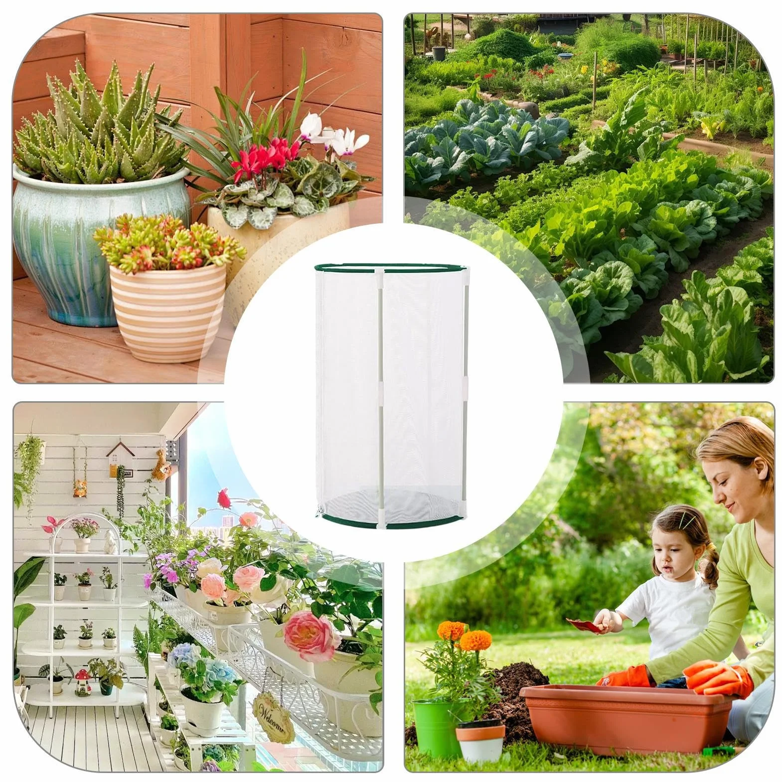 Housse de protection pour plantes en filet pour extérieur, légumes, fruits, arbustes
