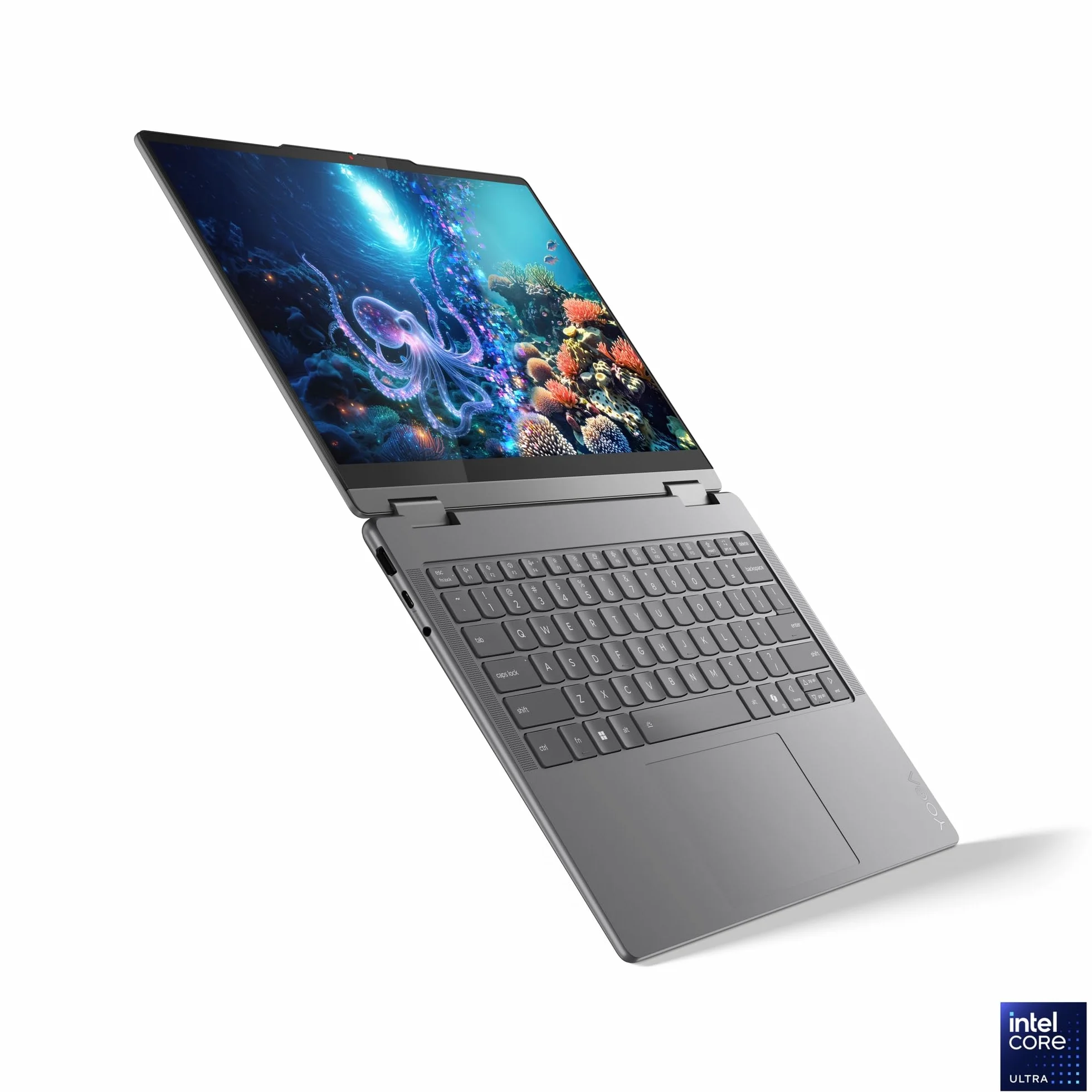 Lenovo Yoga 7 2-en-1 14ILL10 Ordinateur Portable 14" WUXGA OLED Tactile Intel Ultra 5 226V RAM 16Go SSD 512Go Intel Arc Windows 11 Clavier AZERTY Gris