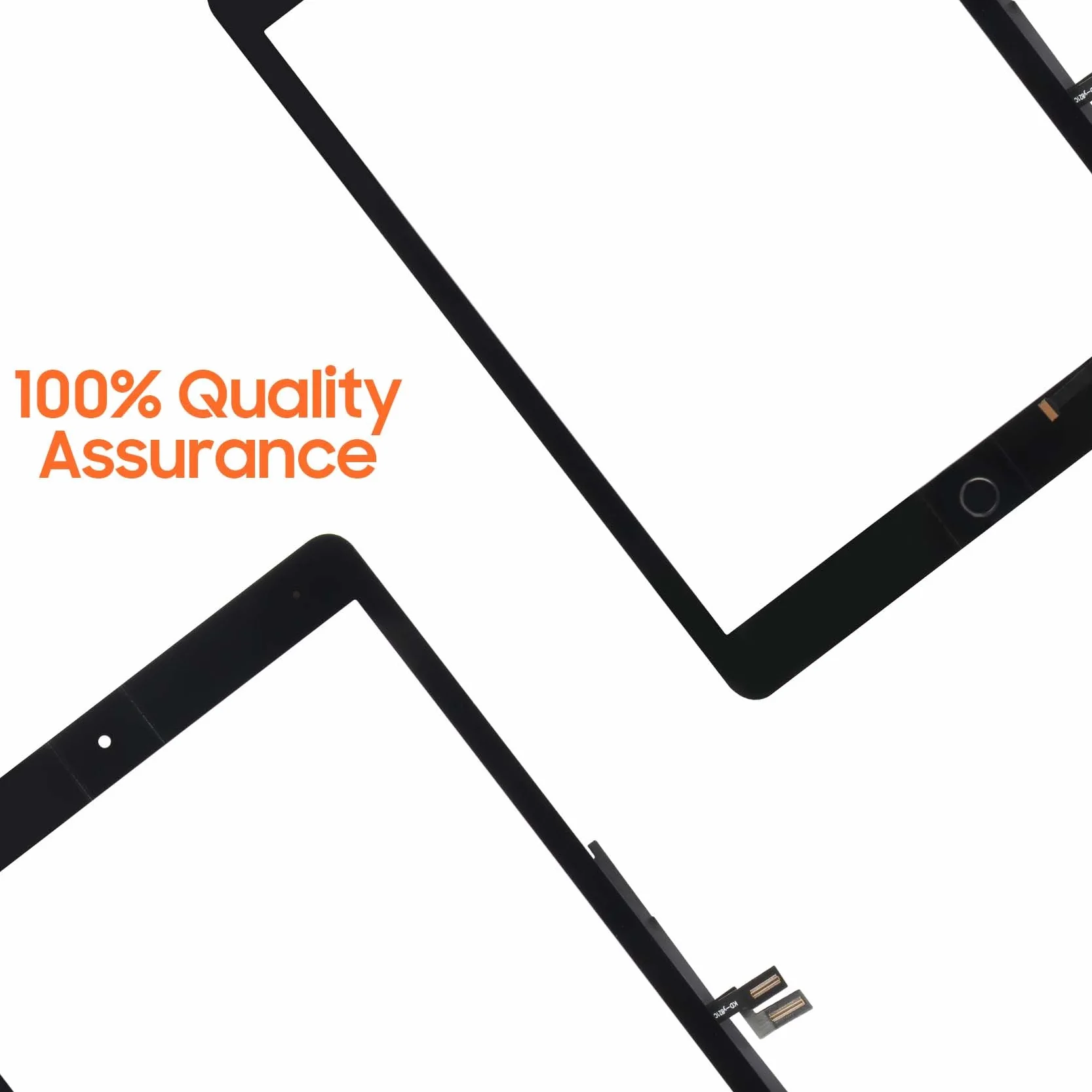 AGCUT Écran Tactile iPad 9 2021 10.2" Remplacement Digitizer avec Kit de Réparation Noir