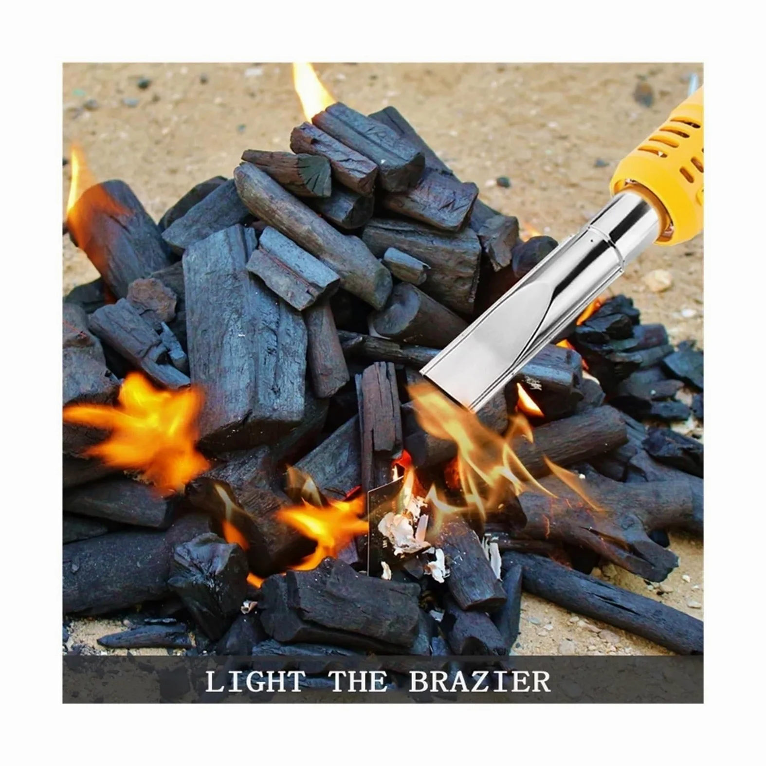 Désherbeur thermique électrique 2000W, brûleur de mauvaises herbes, tondeuse à gazon, désherbant Air chaud jusqu'à 650 °C, outils d'élimination l'herbe, flamme des,Haute Efficacité(Blauw)