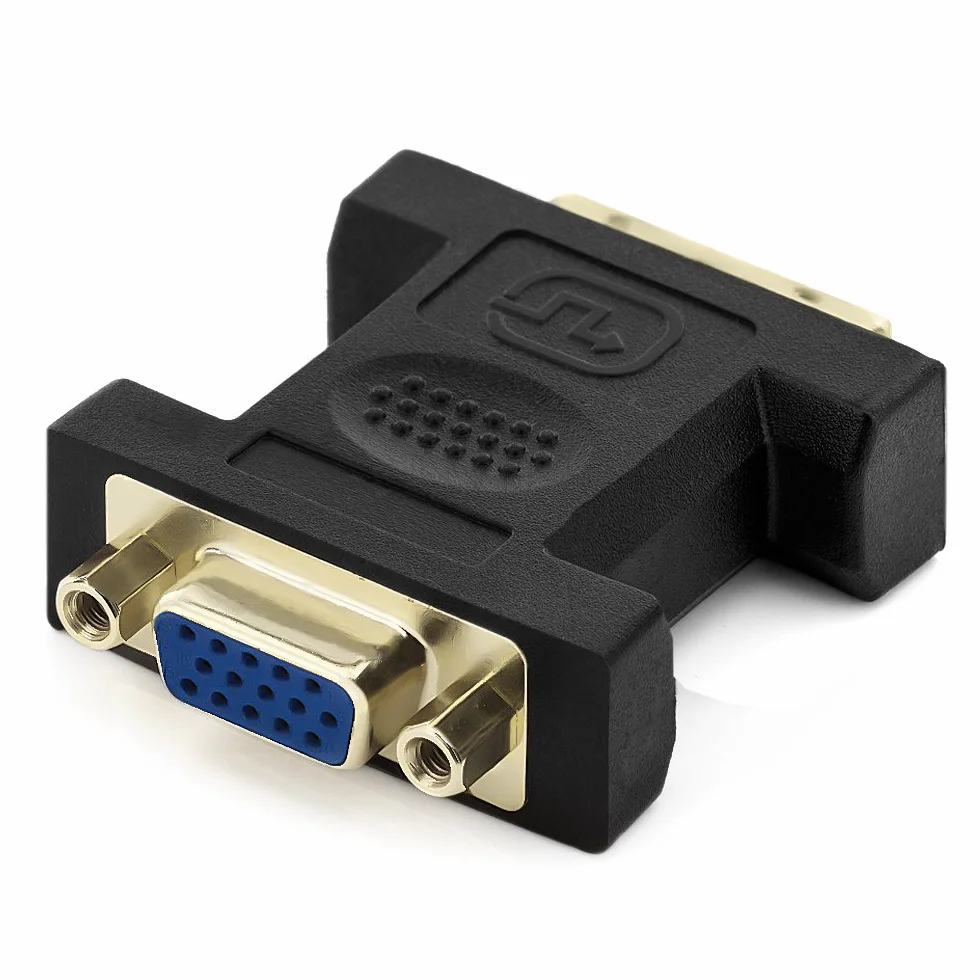 deleyCON Adaptateur DVI-I Femelle vers VGA Femelle Unidirectionnel
