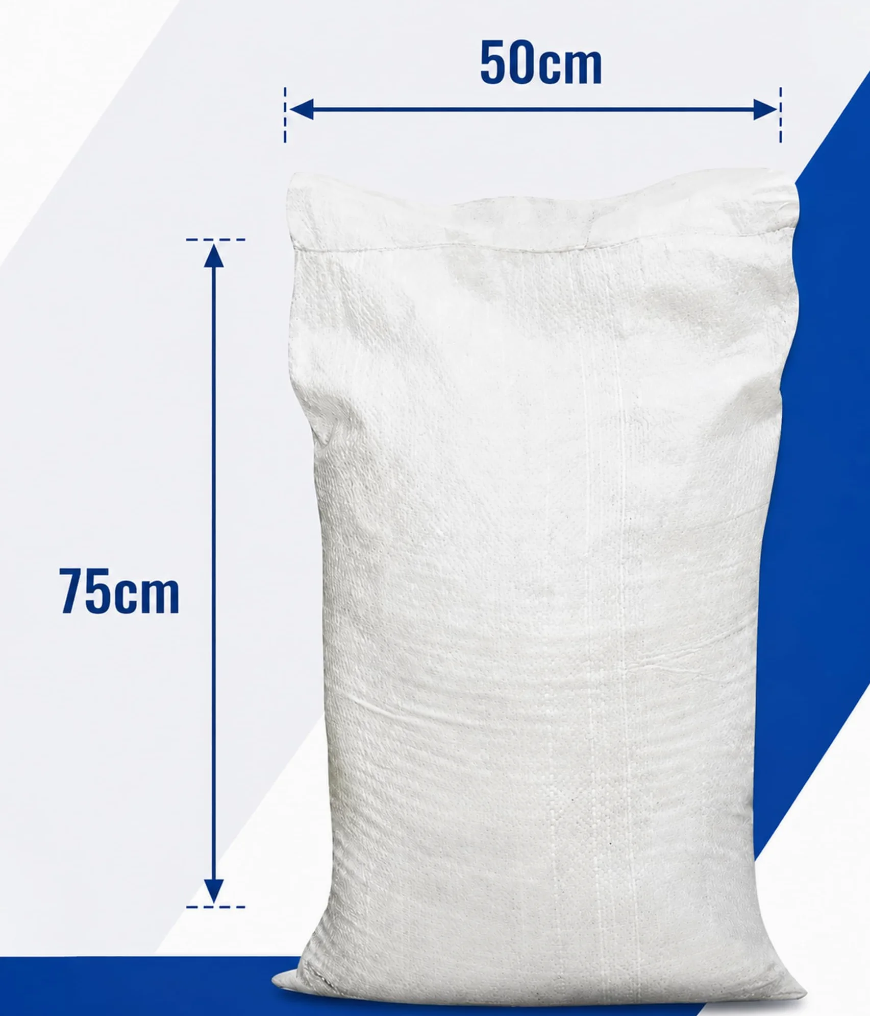 100 x résistant en polypropylène tissé gravats Builder Sacs Sacs 55,9 x 76,2 cm