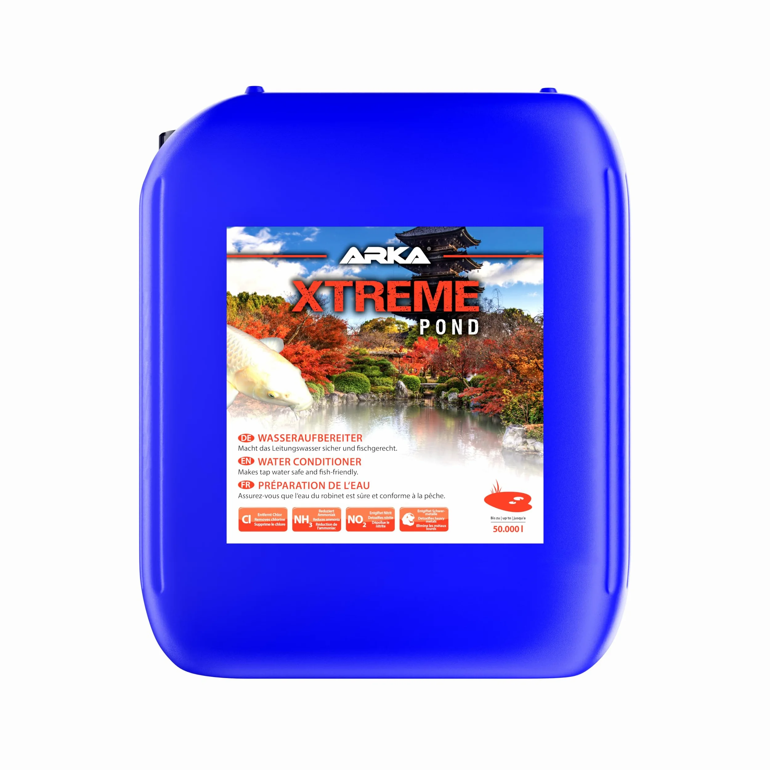 Conditionneur pour Bassin 5000 ML - Xtreme Anti-Chlore | neutralise chlore, métaux lourds, ammoniac, nitrites, changement d'eau, bassin de jardin, bassin à koïs