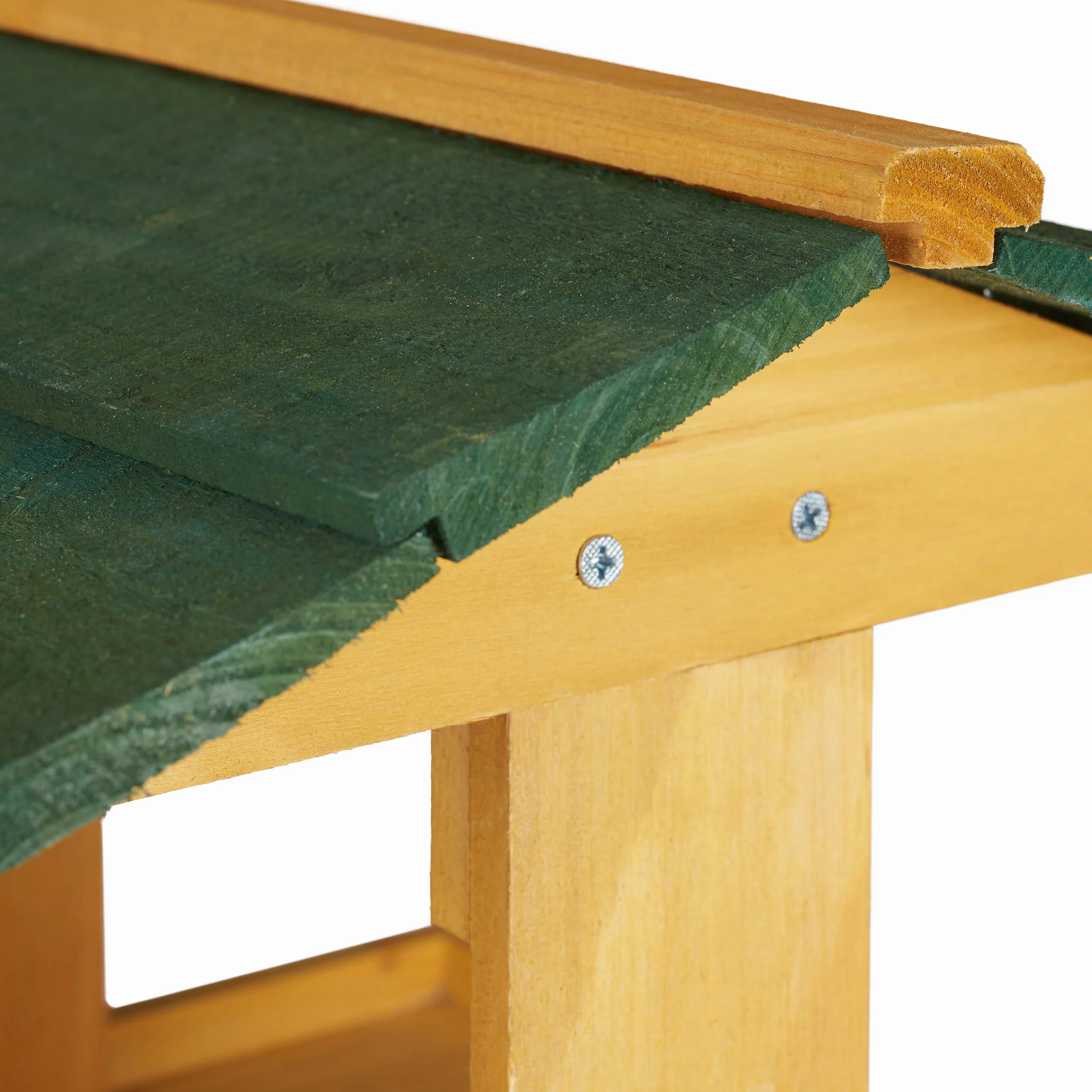 Abreuvoir Maisonnette Oiseau sur Pied 117cm Vert pour Jardin Balcon