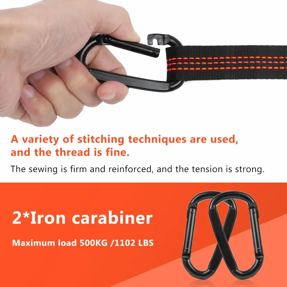Vicloon Cordes de Suspension Polyester 2m 453,6 kg Hamac de Camping