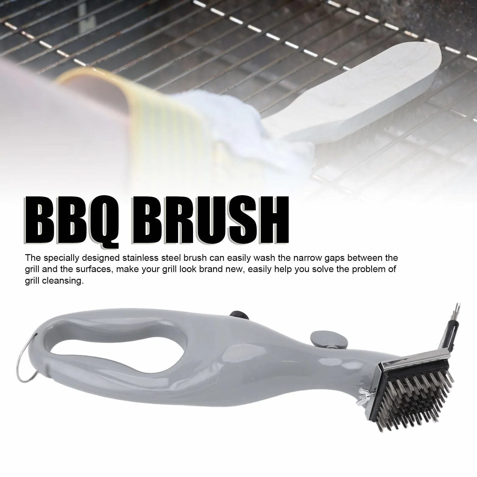 Brosse de Gril à Barbecue à Vapeur, Pinceau électrique et Grattoir, Cadeaux de Grillades pour Hommes