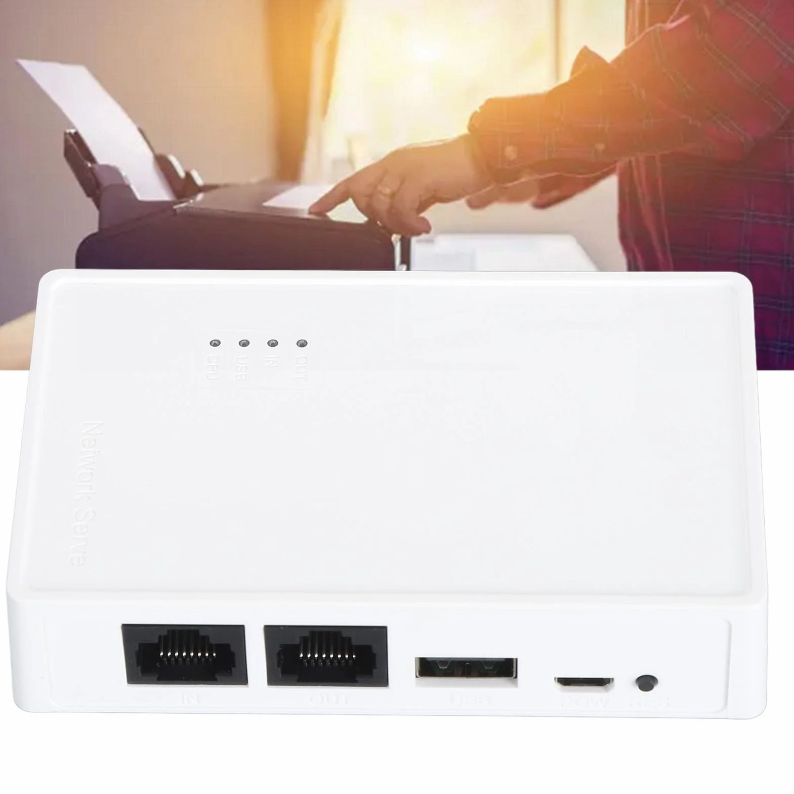 Serveur d'impression sans fil USB 10/100 Mbps Pont LAN WiFi pour OS X