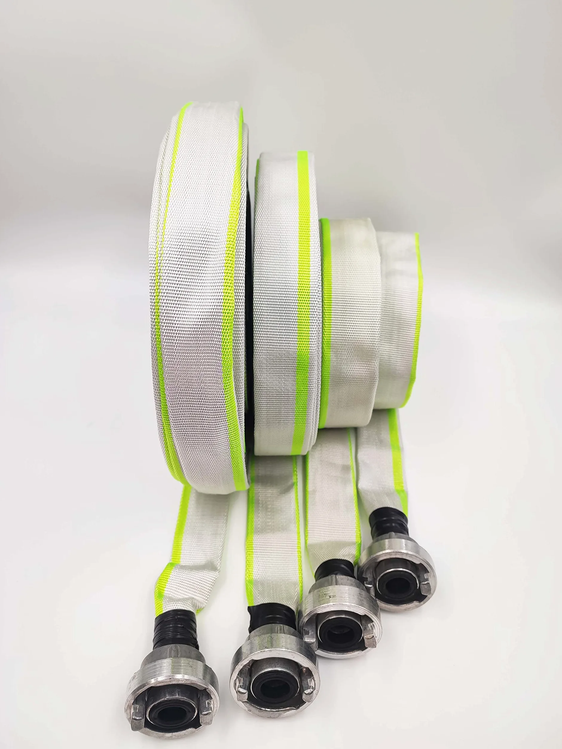 25 mm Ø - 1 pouce | D-25-30 mètres tuyau industriel, de pompiers, de construction, plat-, Tuyau avec raccord Storz