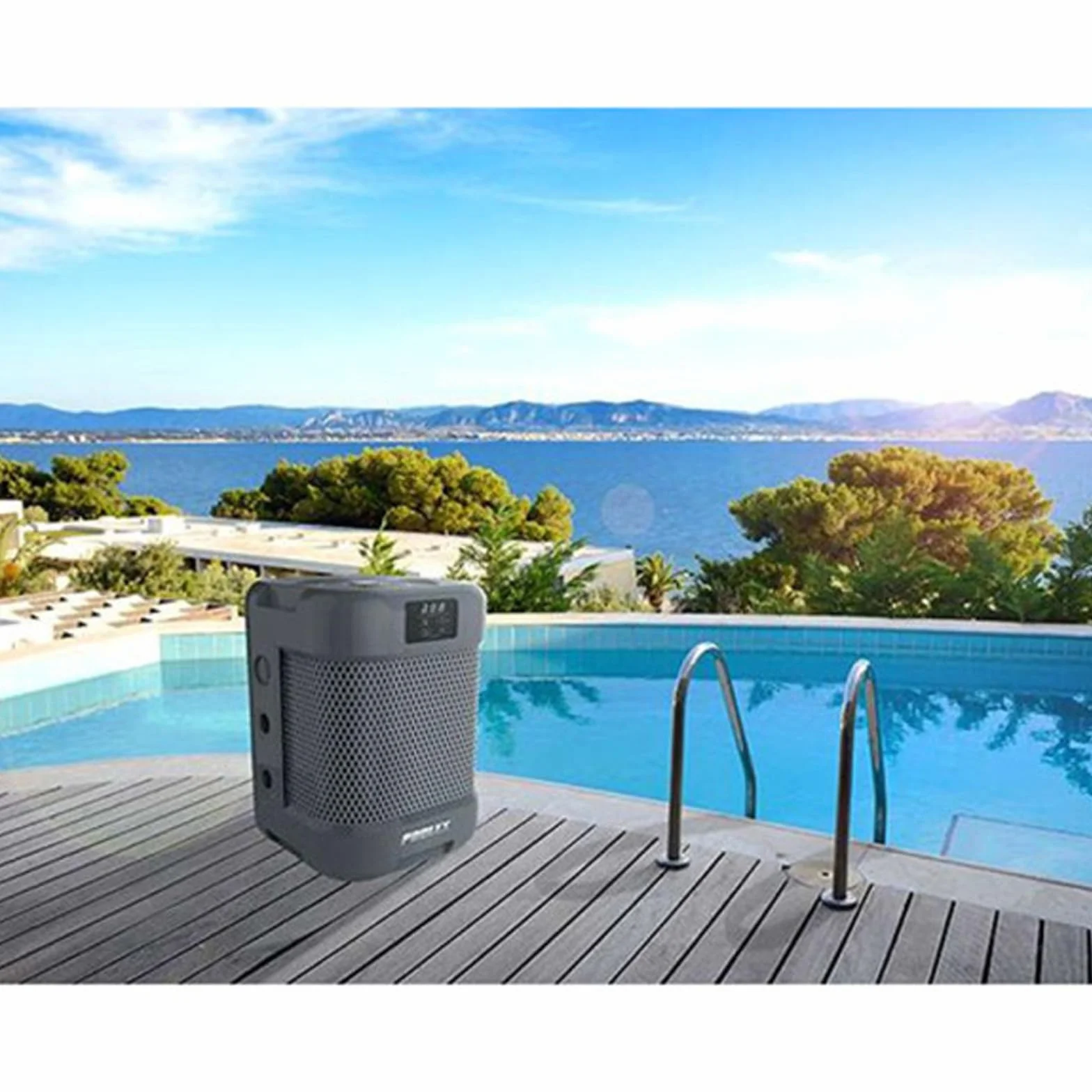 POOLEX Pompe à Chaleur Q-Line 5 Full Inverter 5kW 20-35 m3 Chauffage Refroidissement