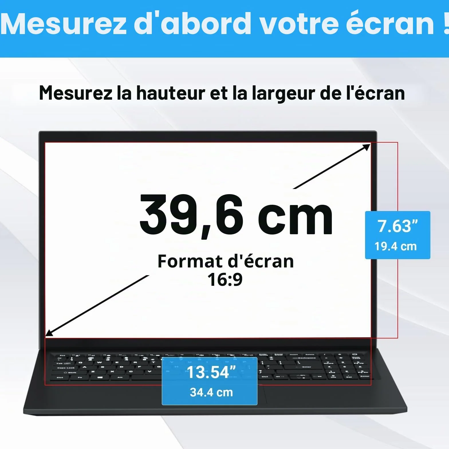 Lot de 3 Protection d'écran 15,6 Pouces 16:9 Anti-lumière Bleue Anti-Reflet Film Mat pour Ordinateur Portable