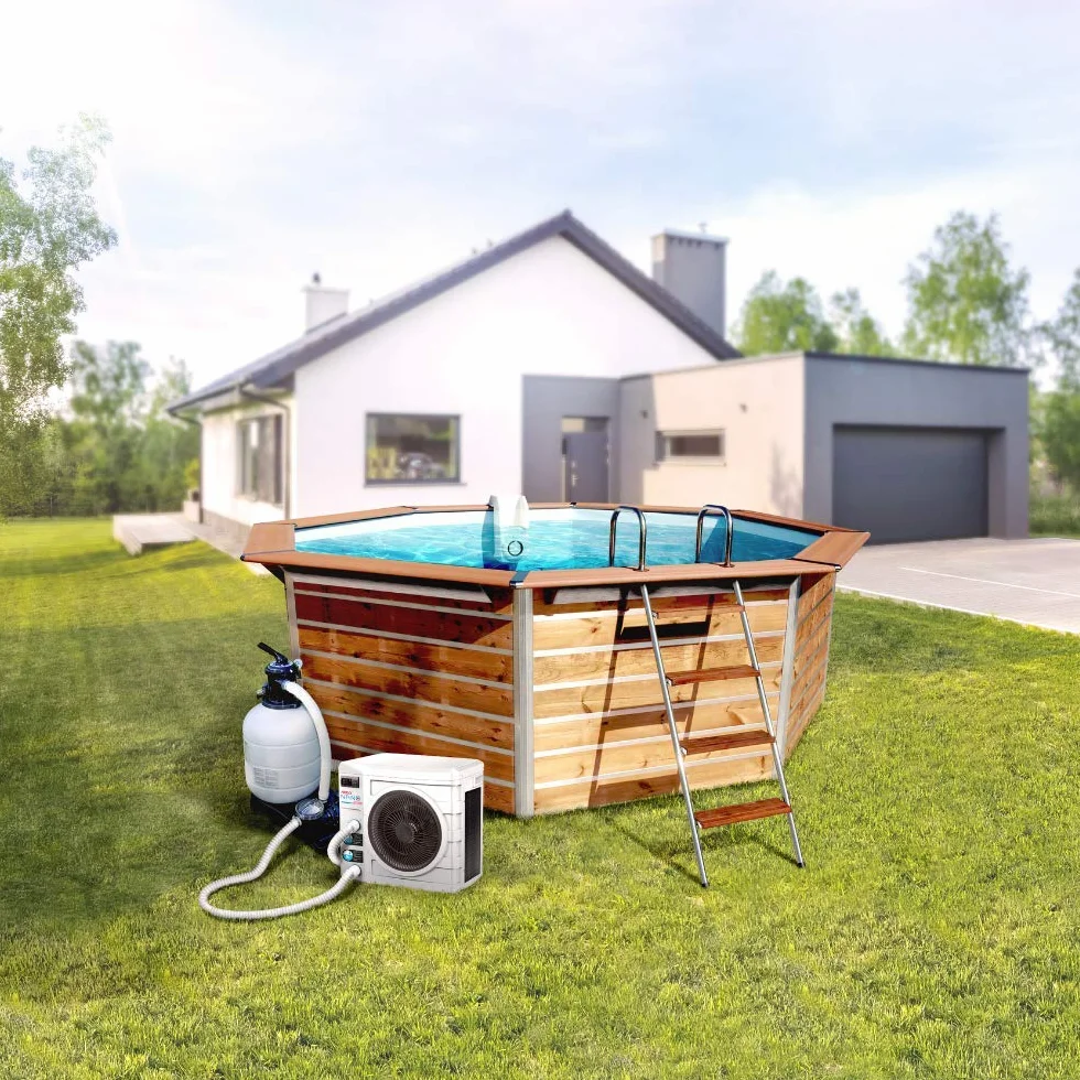 POOLEX POOLSTAR PC-Nano-A3 Pompe à Chaleur pour Piscines Hors-Sol 600W 10-21m3 Blanc