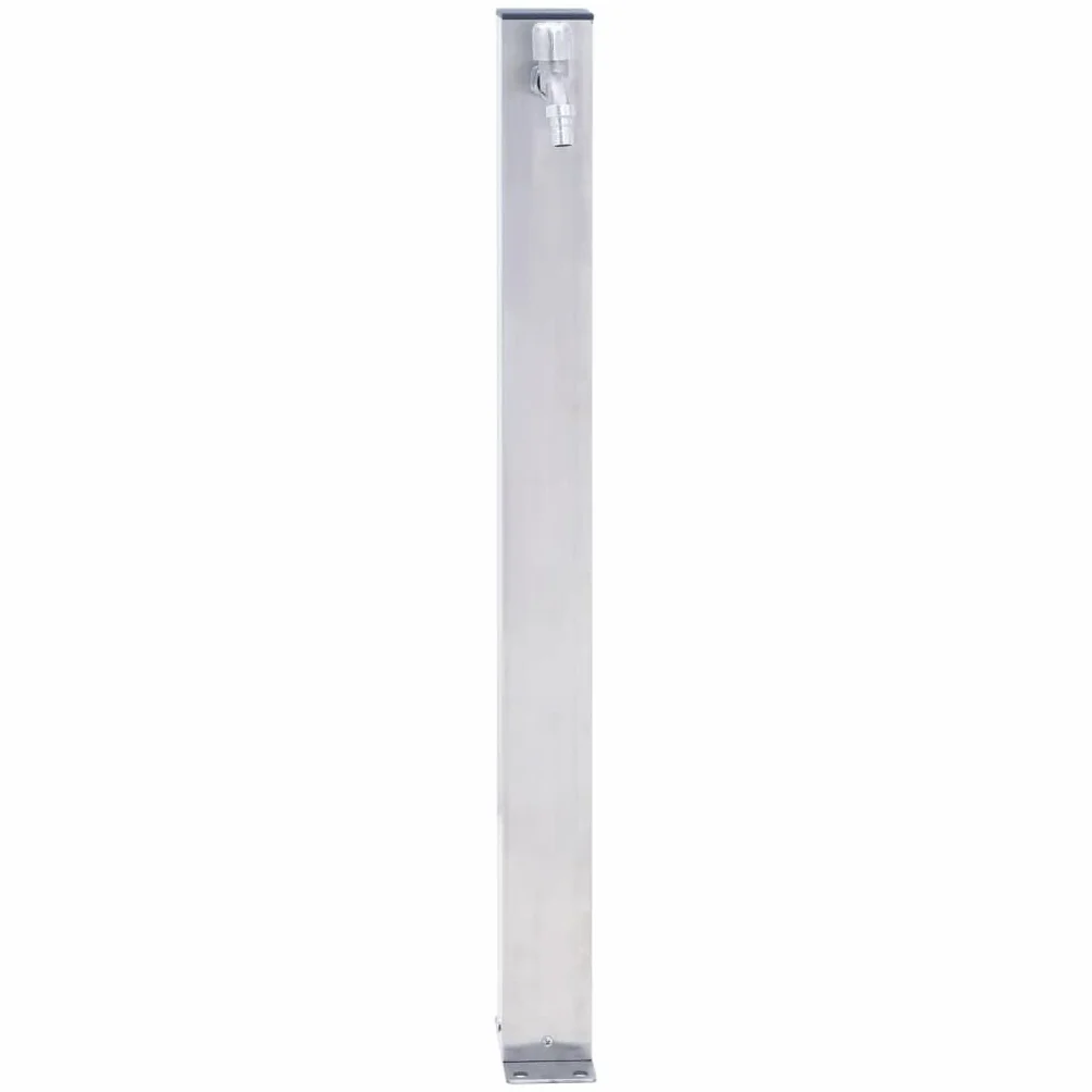 Colonne à eau de Jardin 100 cm acier inoxydable carré pour Arroser Fleurs Laver Mains