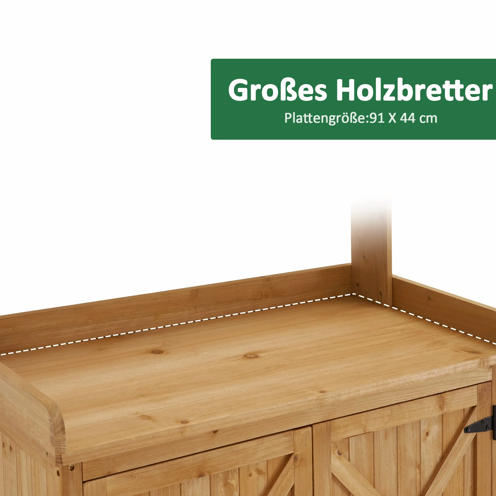 M MCombo Table de Jardinage en Bois résistante aux intempéries avec Plan de Travail Naturel
