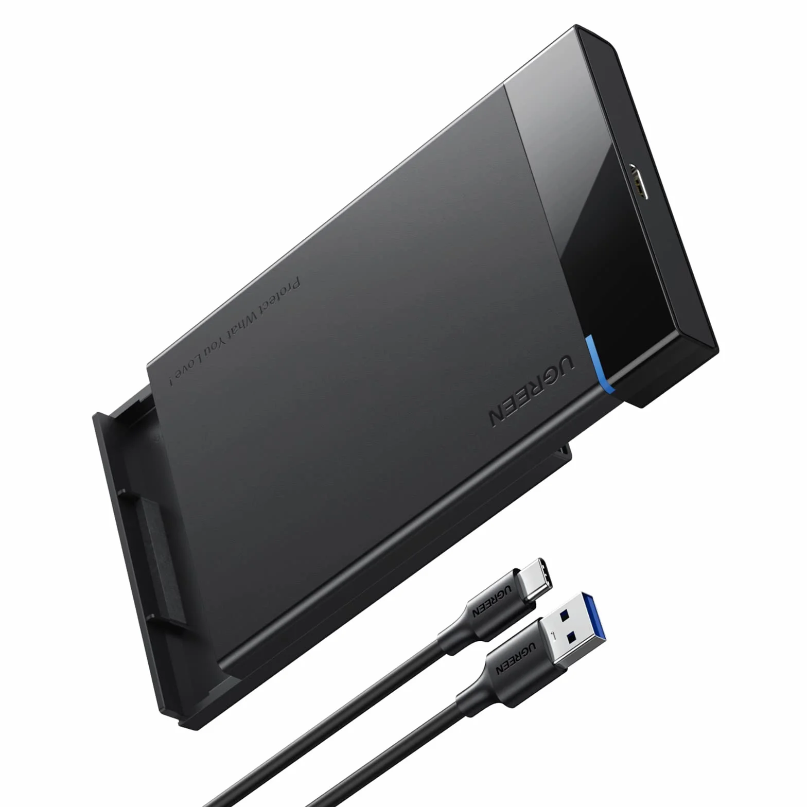 UGREEN USB C Boîtier Externe 2,5 Pouces Disque Dur SATA III HDD SSD USB 3.1 Gen 2 Type C 6Gbps UASP
