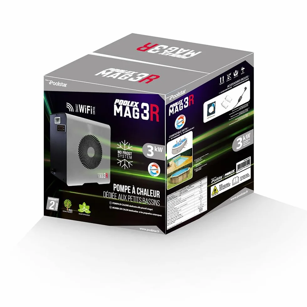 POOLEX Pompe à Chaleur Mag 4 kW Piscine 28 m³
