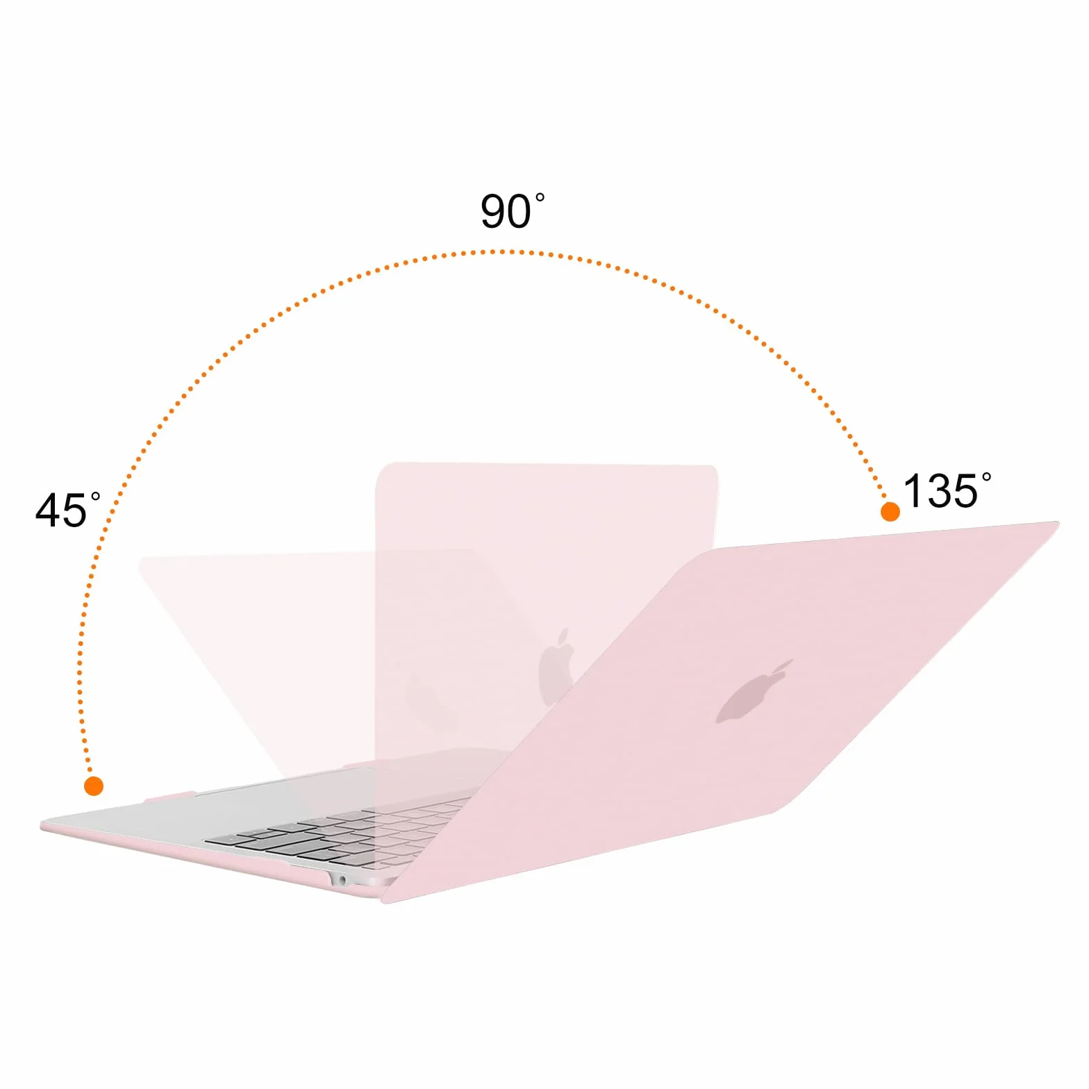 MOSISO Coque MacBook Air 13 Pouces M1 A2337 A2179 A1932 Rigide Housse Clavier Film Écran Sac Rangement Quartz Rose