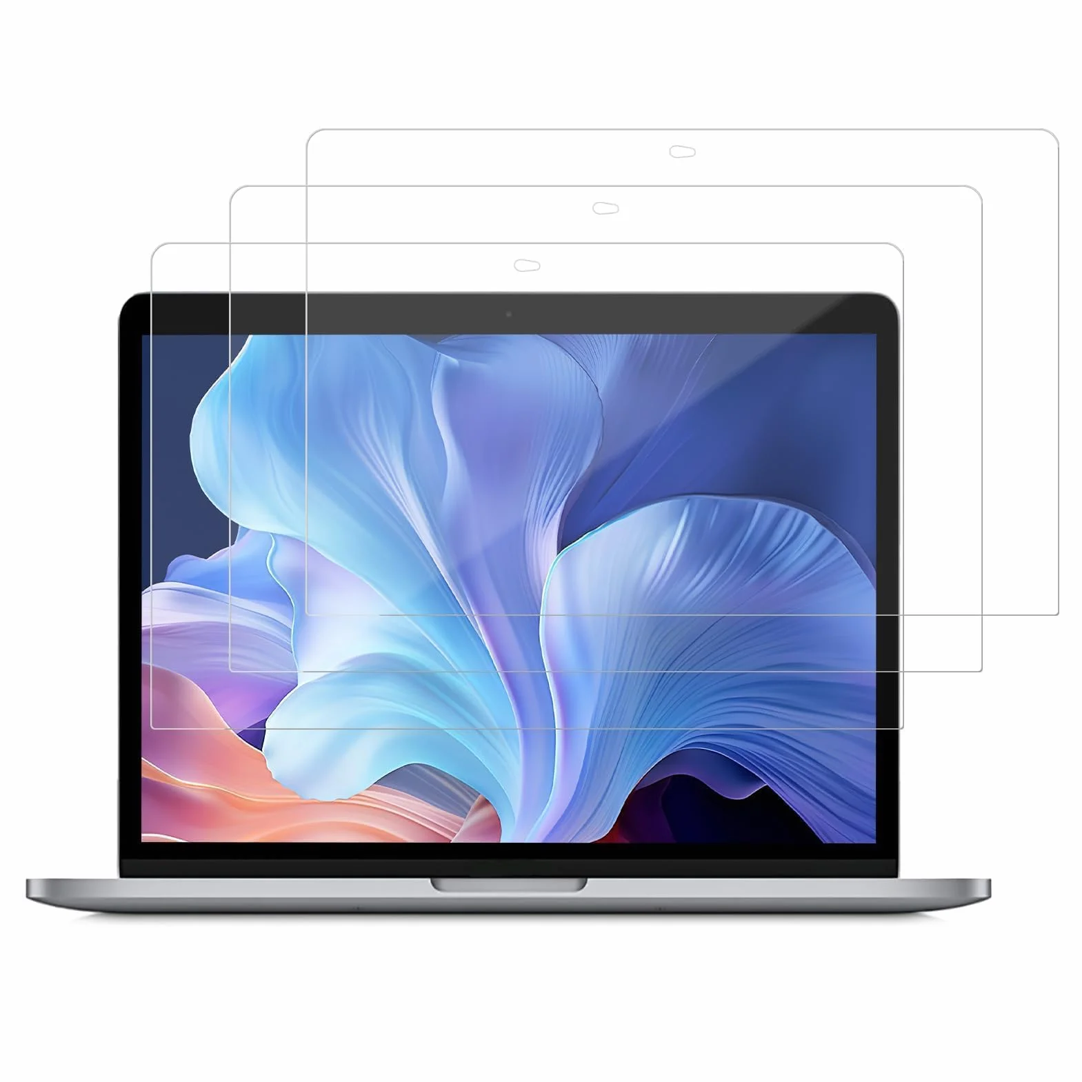 Lot de 3 Protection D'écran pour MacBook Air 13 Pouces 2018-2021 M1 A2337 A2179 A1932 et MacBook Pro 13 Pouces M1 M2 A2889 A2251 A2338 A2159 A1706 A1708 A1989