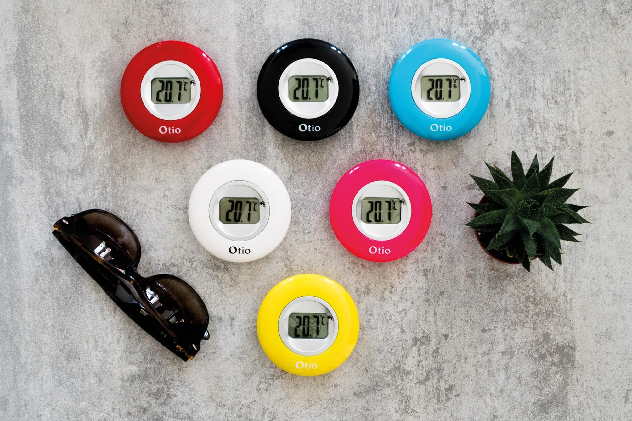 Thermomètre intérieur LCD blanc Otio