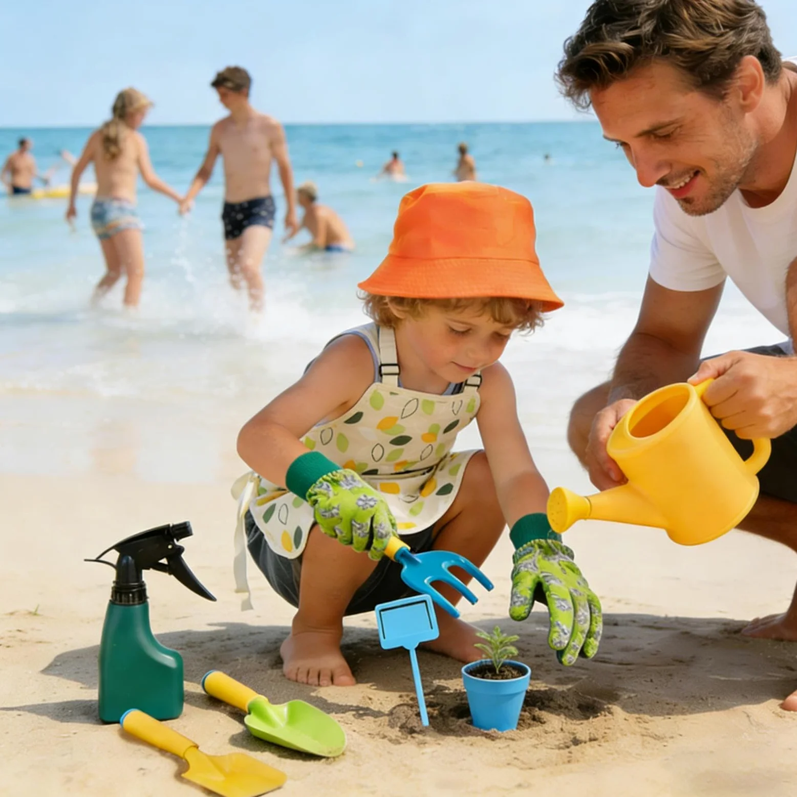 Outils de jardin pour Jouet de pelle et râteau pour plantation | Ensemble de jardin 11 pièces pour enfants pour la plage, la plantation, l'excavation, le patio et le gazon