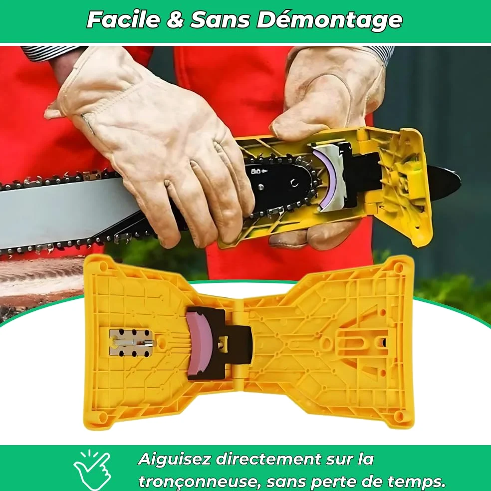 Affût’PRO – Universe Affûteur De Tronçonneuse Portable,Chaine Tronçonneuse Professionnel Avec 1 Pièce À Aiguiser, Outil De Précision Pour Bûcherons