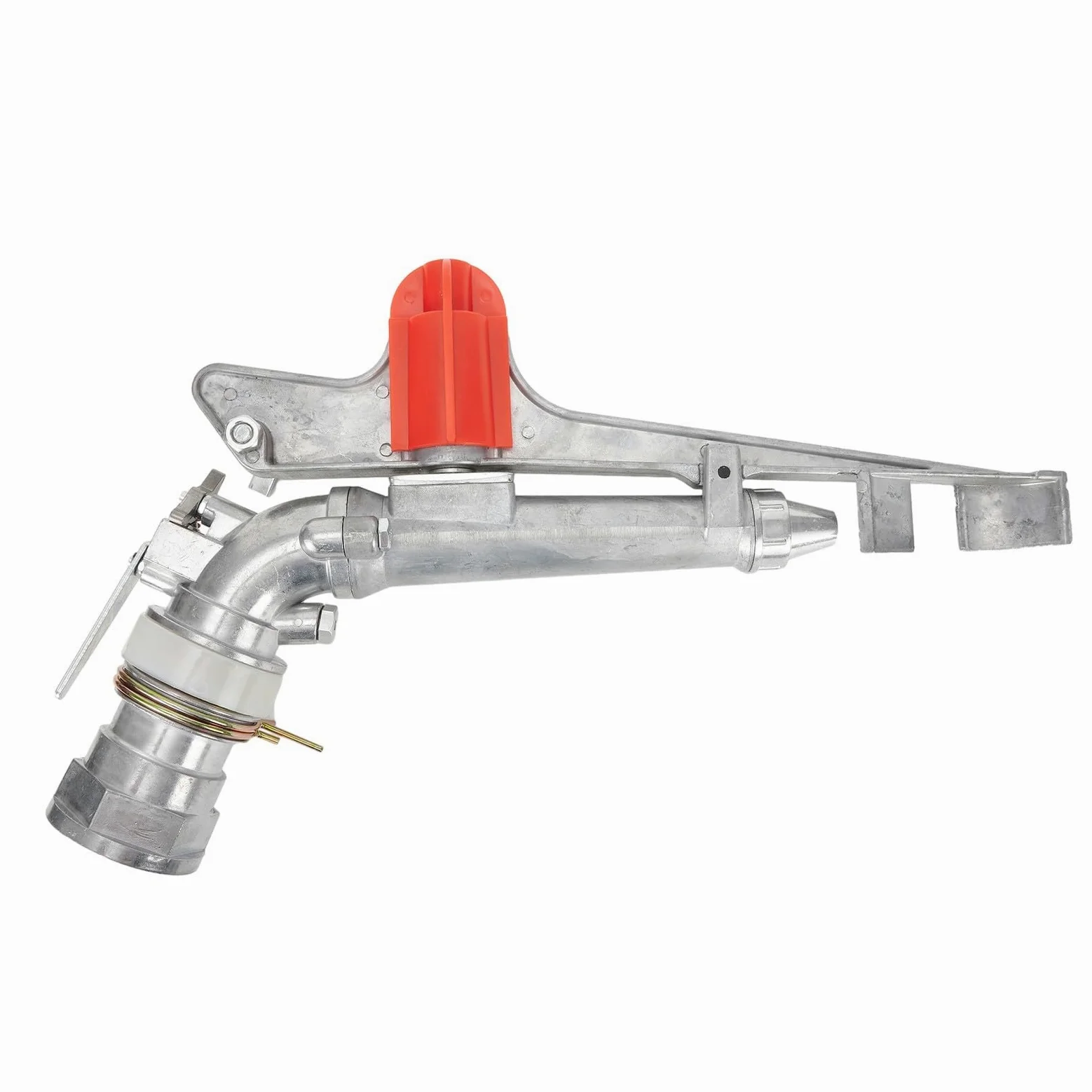 Arroseur d'irrigation agricole en alliage d'aluminium de 5,1 cm, portée de 39,6 m, arroseur robuste, tête de pulvérisation réglable à 360 degrés pour arrosage de la ferme, du jardin, de la