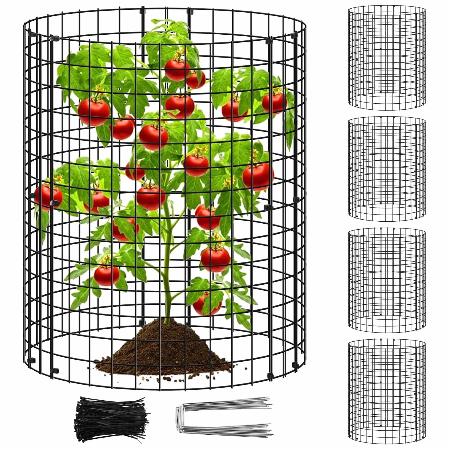 Protecteur de Plantes Inox 30,5 cm Cage de Protection pour Jardin