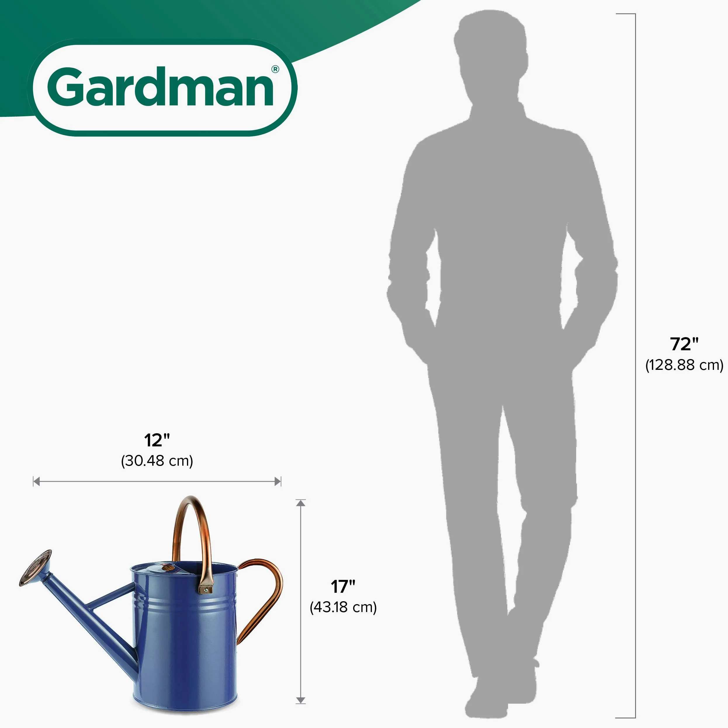 Gardman Arrosoir de 3,8 l, Bleu Nuit
