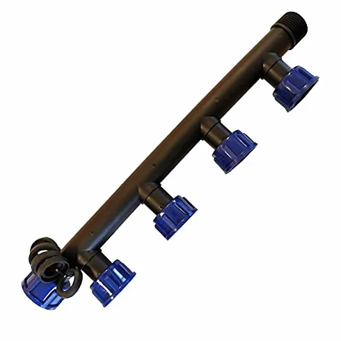 RIEGOPRO Té Collecteur 1" Filetage Femelle Rotatif 4 Sorties
