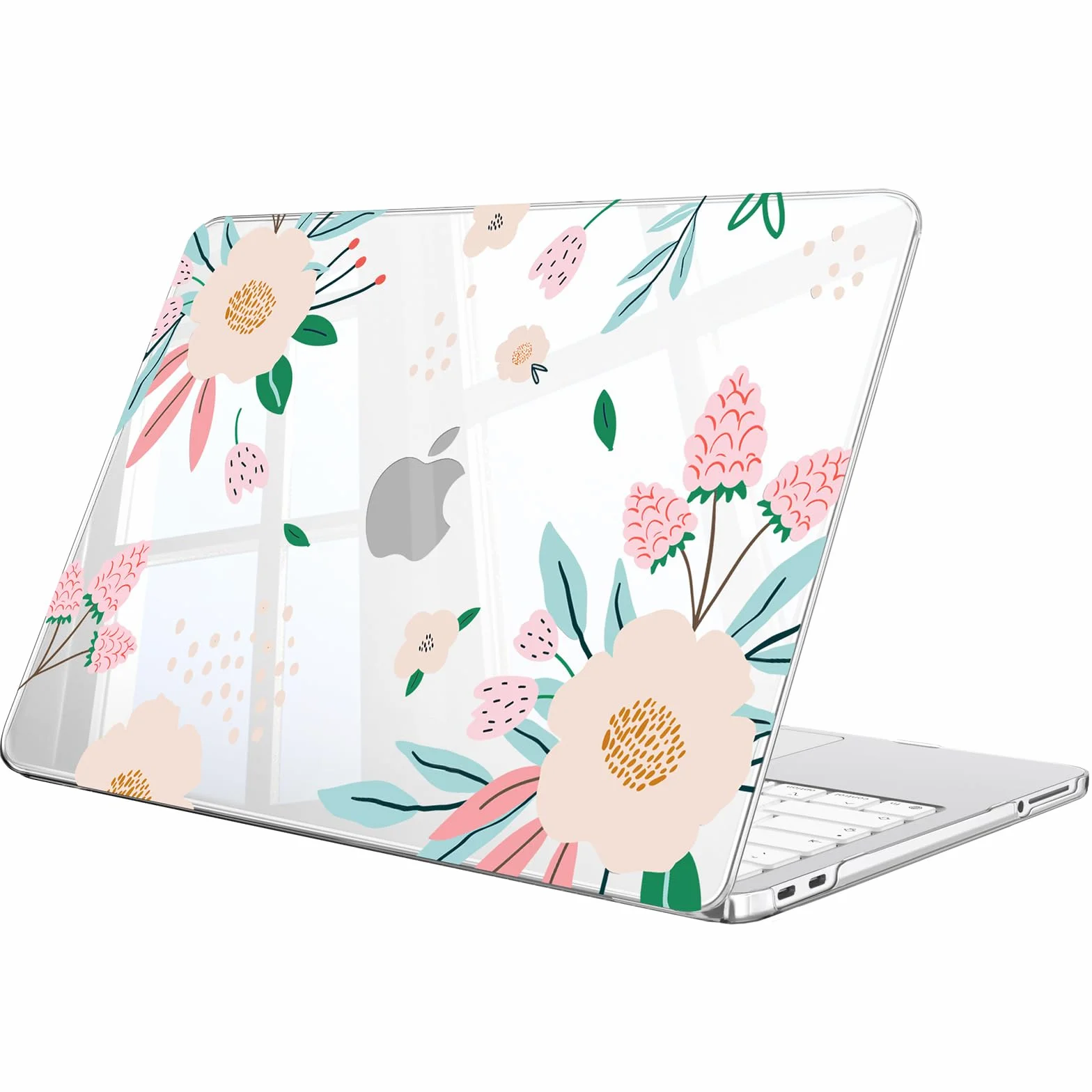 FINTIE Coque MacBook Neo 13 Pouces 2026 A3404 Série Motifs Fine Légère Rigide Plastique Camélia