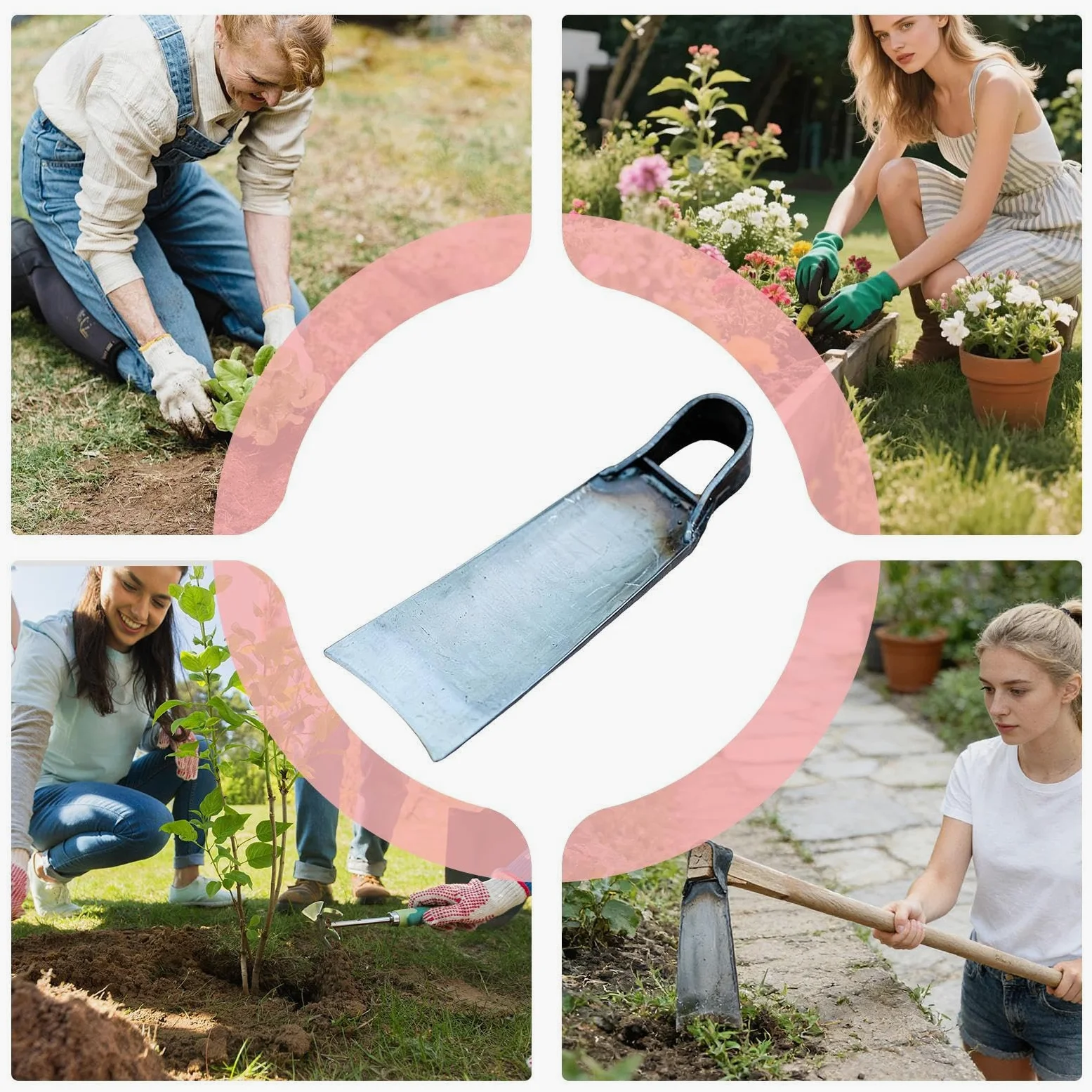 Sarcloir de Jardin Griffe Robust en Acier Carbone | Outil à Main pour Désherbage Préparation Sol Pelouse Plantation Arrosage et Désherbage