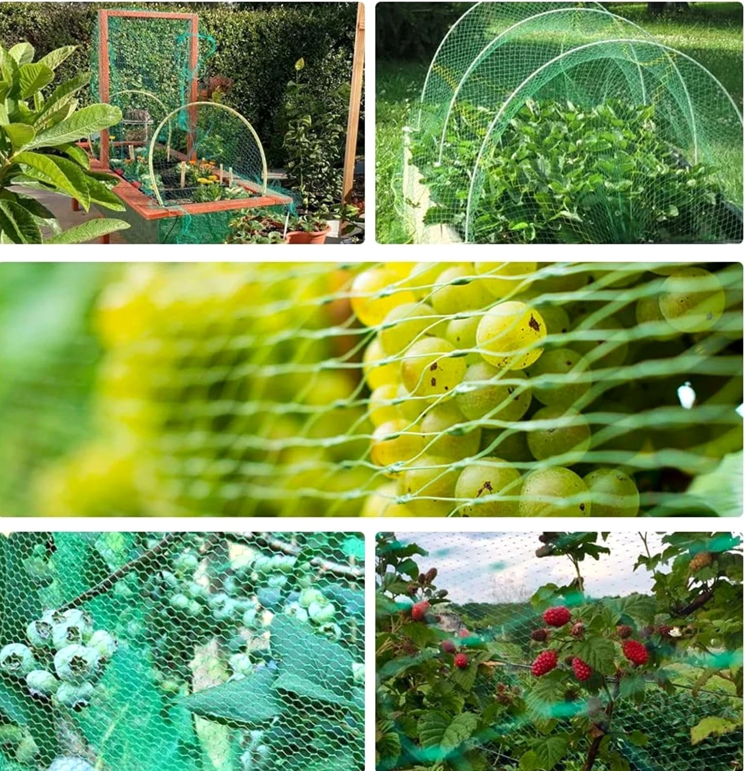 Filet Protection Oiseaux Potager Filet de Protection pour Jardin Légumes Mesh Net pour Oiseaux Contrôle,10x10m