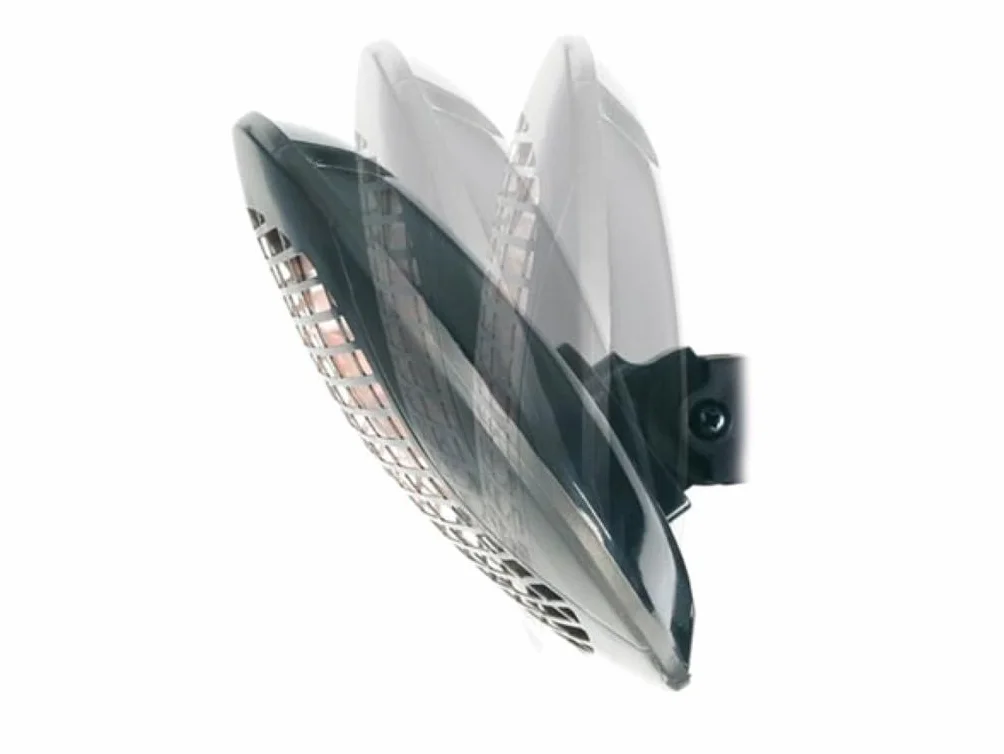 Perel Chauffage de terrasse 2000 W quartz montage mural résistant aux projections d'eau 3 niveaux de chauffe noir