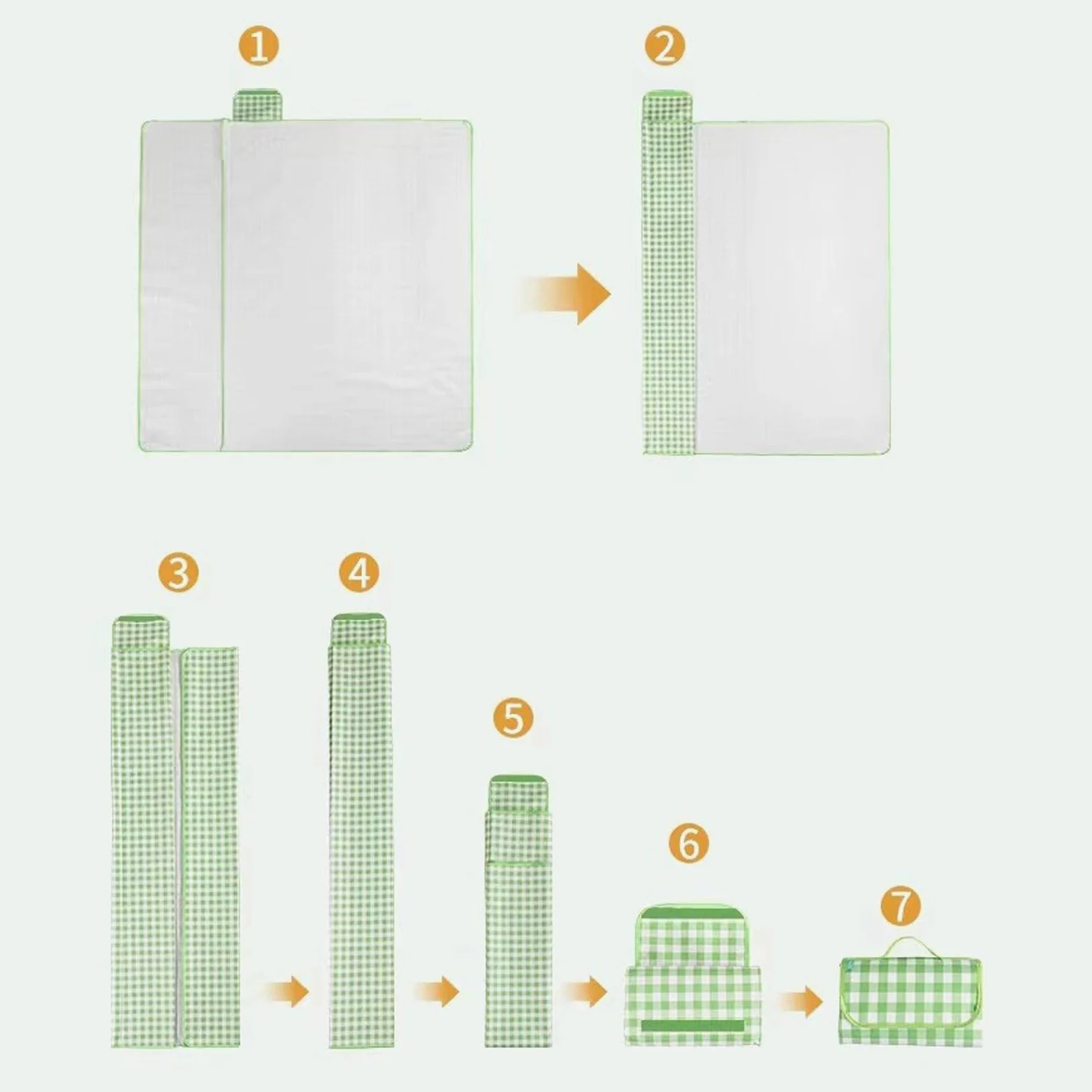 Ce Tapis de Sol Portable imperméable Nic Blanket avec Envers en Ox et PVC est idéal pour Le Camping, la Plage, Les Voyages et la randonnée – revêtement de Sol idéal (L 150 x 200 cm)
