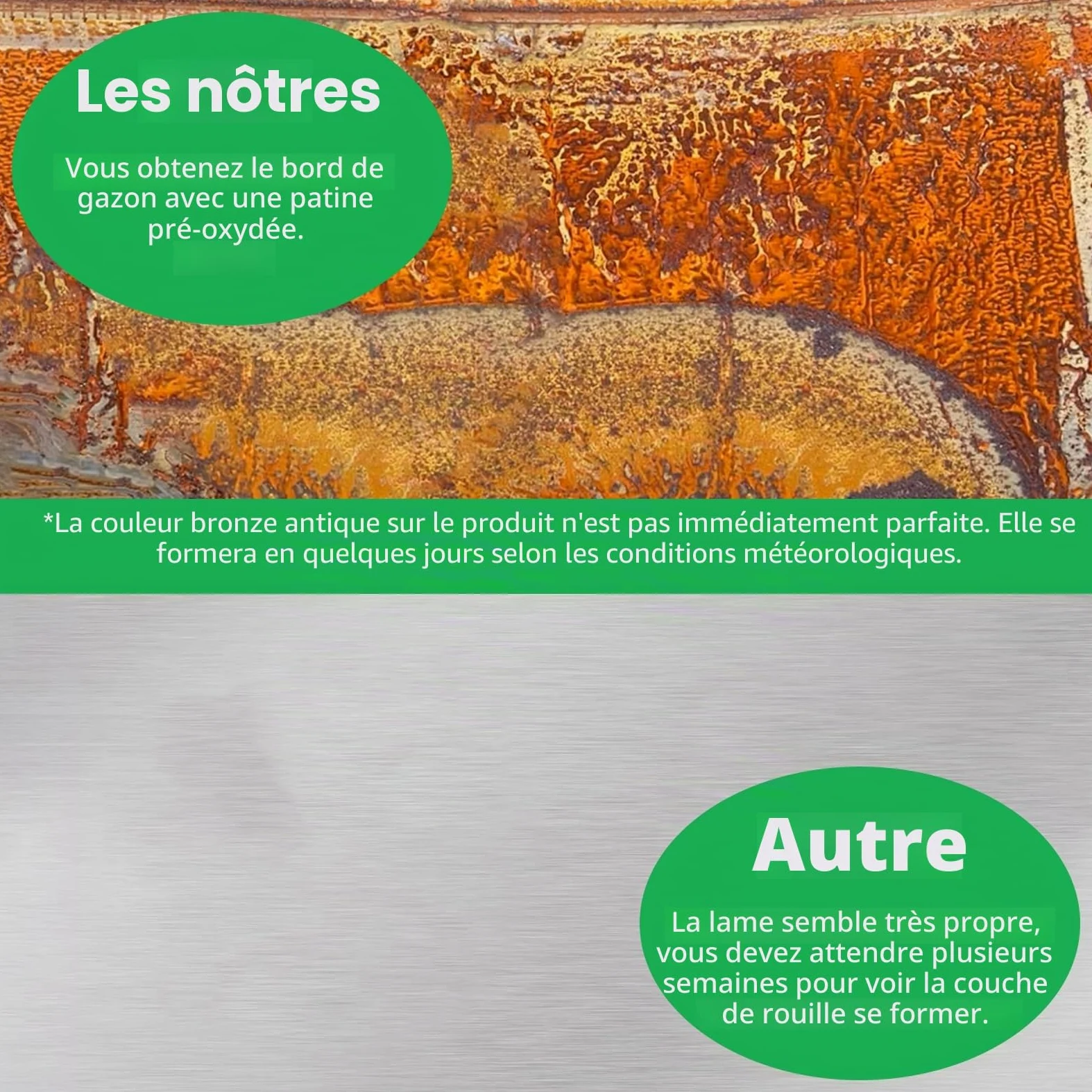 Bordure Jardin en Acier Corten 10M, 14cm H Bordure Jardin Exterieur Metal Rouille, Bordure Pelouse pour Les Parterres De Fleurs, AlléEs, Arbres Et Les Graviers, Etc. -1 Paire De Gants Incluse