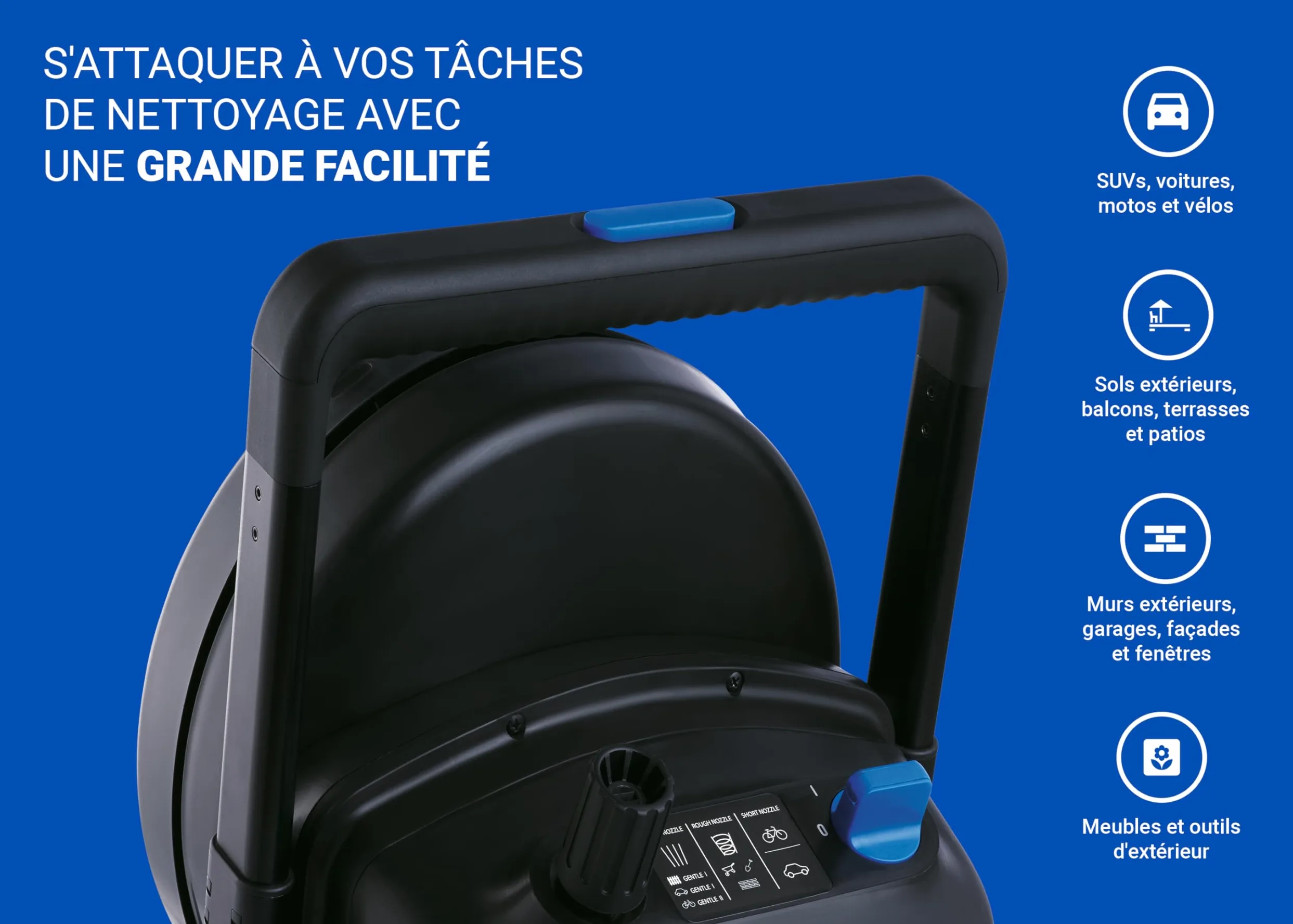 Nilfisk Nettoyeur Haute Pression Excellent 160 Bars - Grande Performant pour Le Jardin, Terrasse et Voiture (2300 W) 128471412