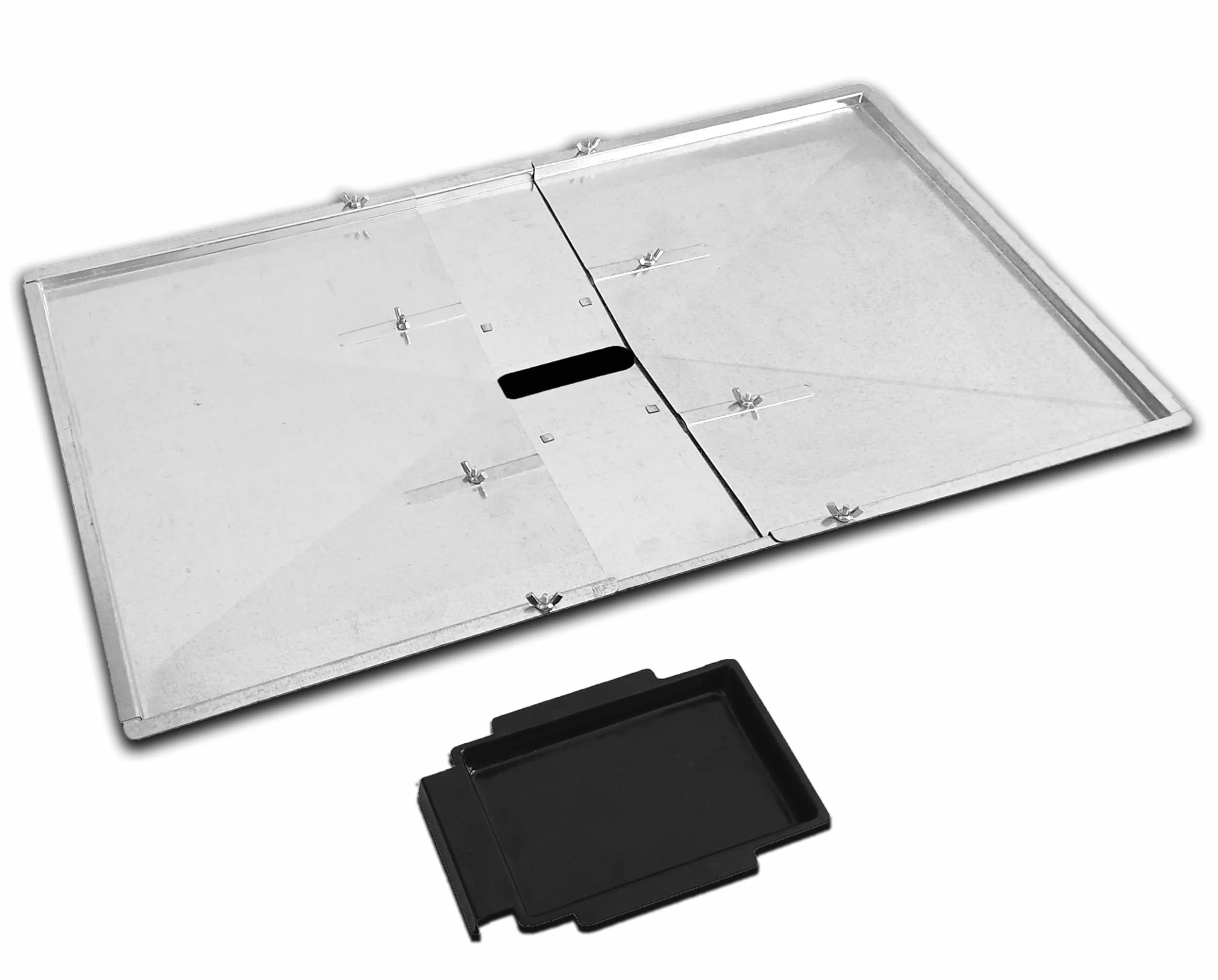 Bac à graisse réglable 61-68,6 cm pour barbecues 3/4/5 brûleurs Biltema Lucifer Napolean Landmann