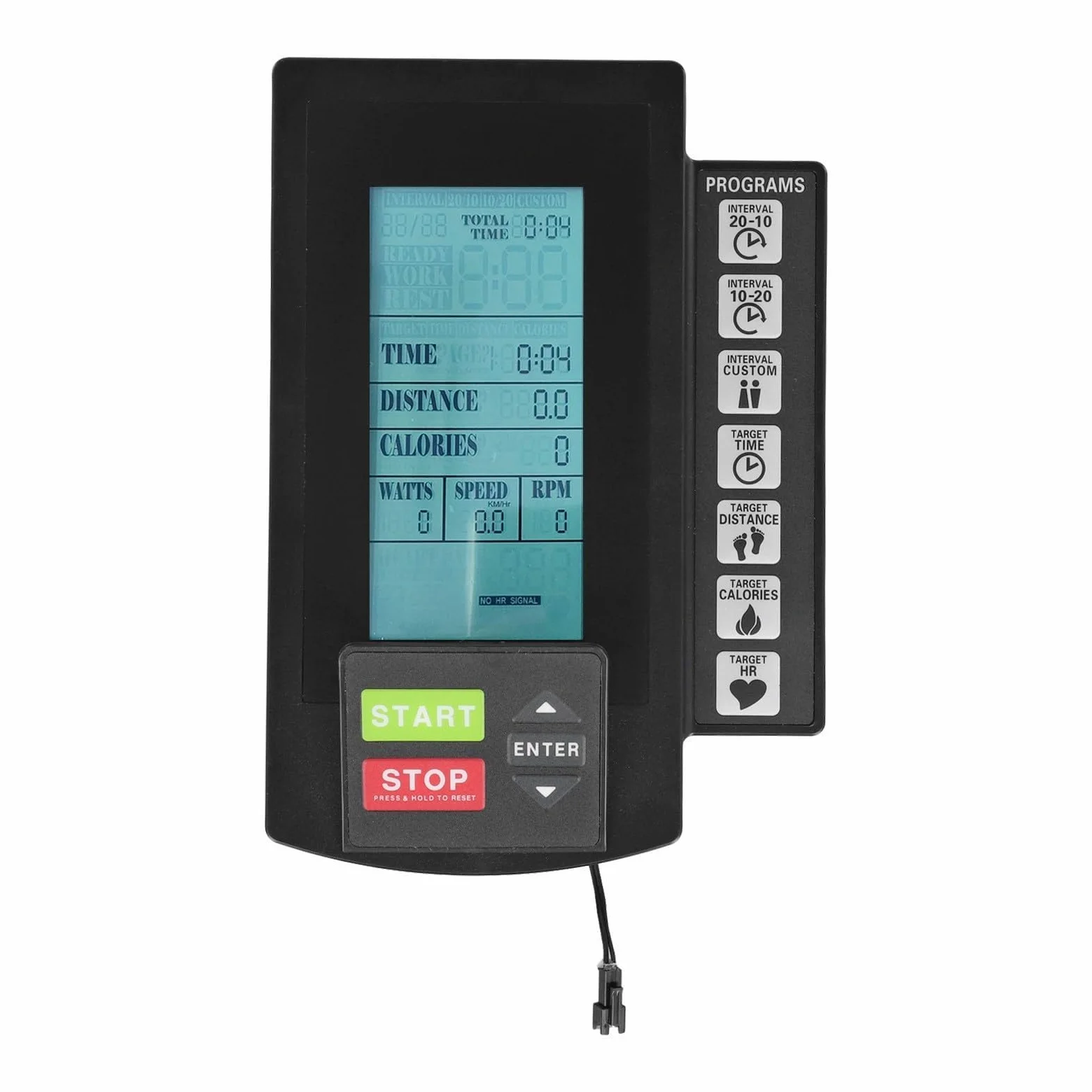 Moniteur de vitesse, capteurs de fréquence cardiaque, compteur LCD pour les amateurs de fitness