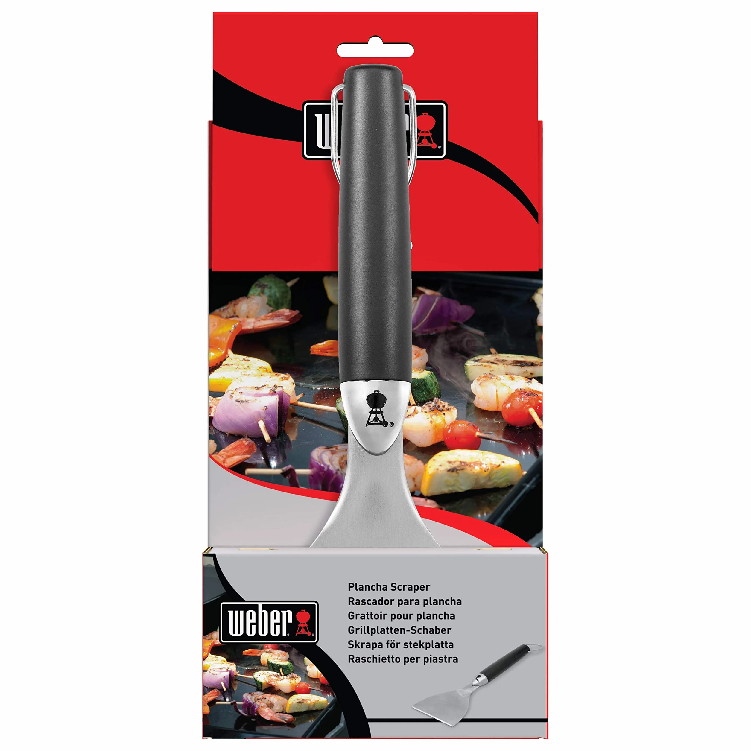 Weber Grattoir plancha acier inoxydable argent 6207