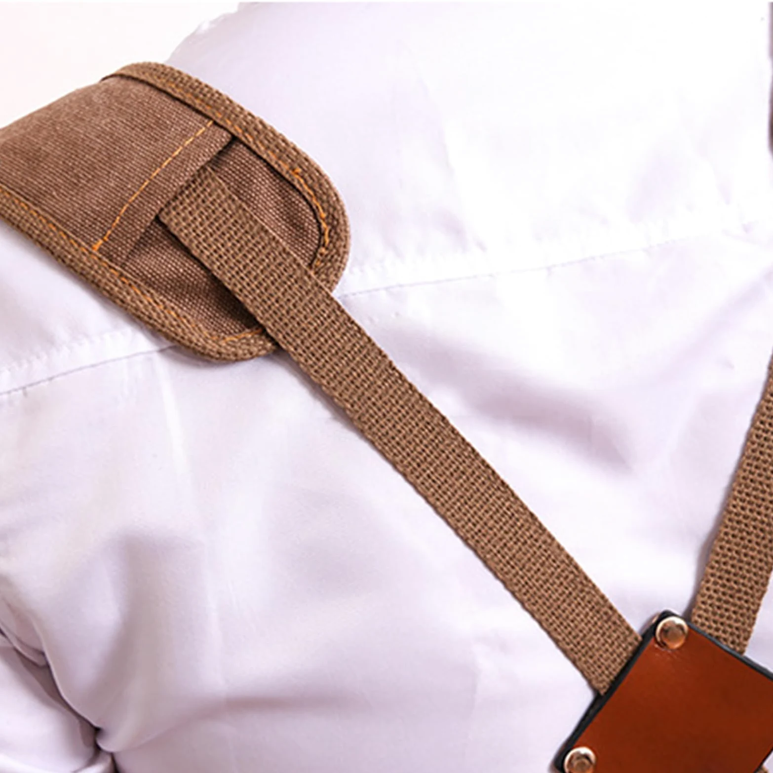 Tabliers, Tablier de chef for hommes et femmes, tabliers en toile avec poches, tablier travail for la cuisine le jardinage