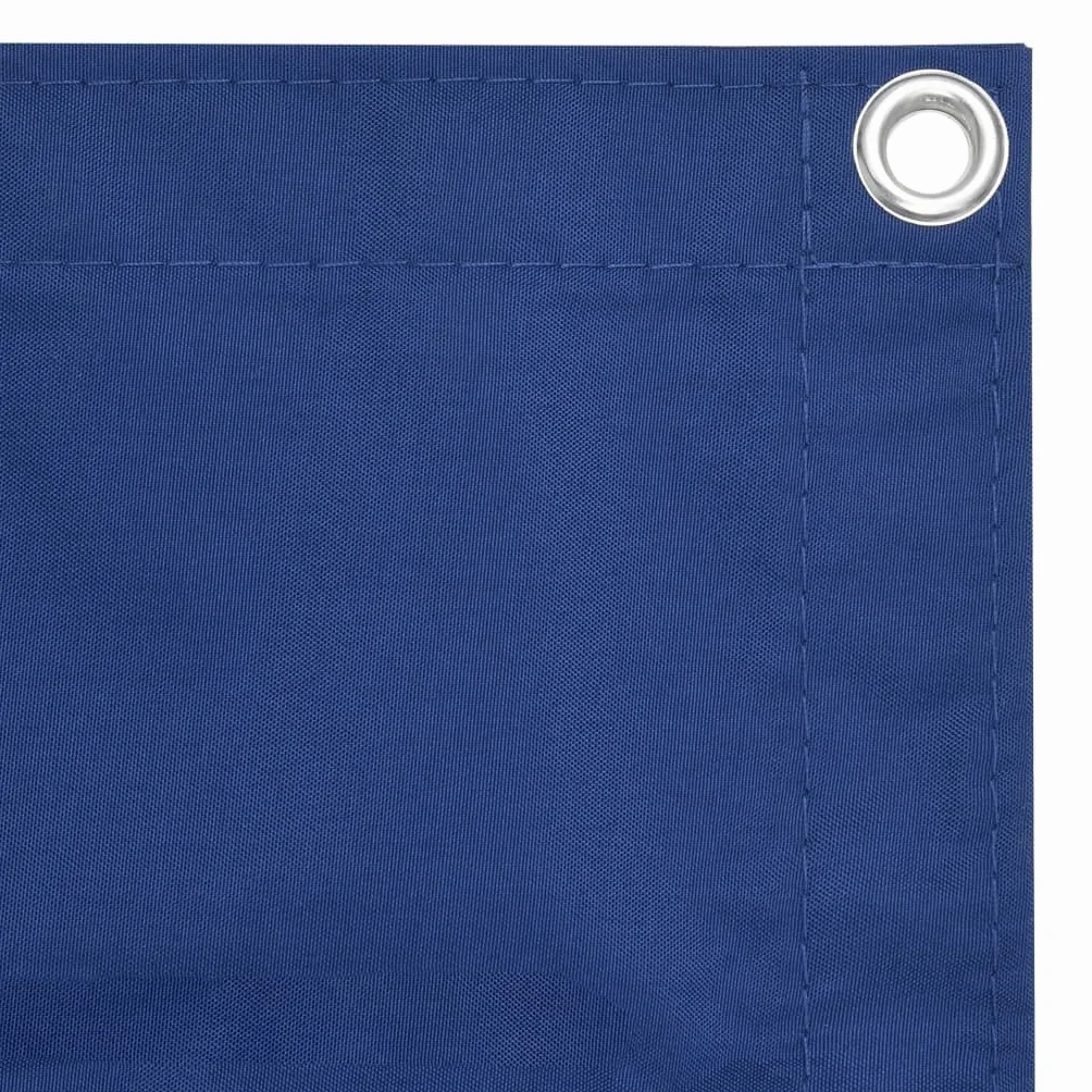 Brise-Vue pour Balcon Bleu 75x600 cm Tissu Oxford Imperméable Résistant au Vent Écran de Jardin