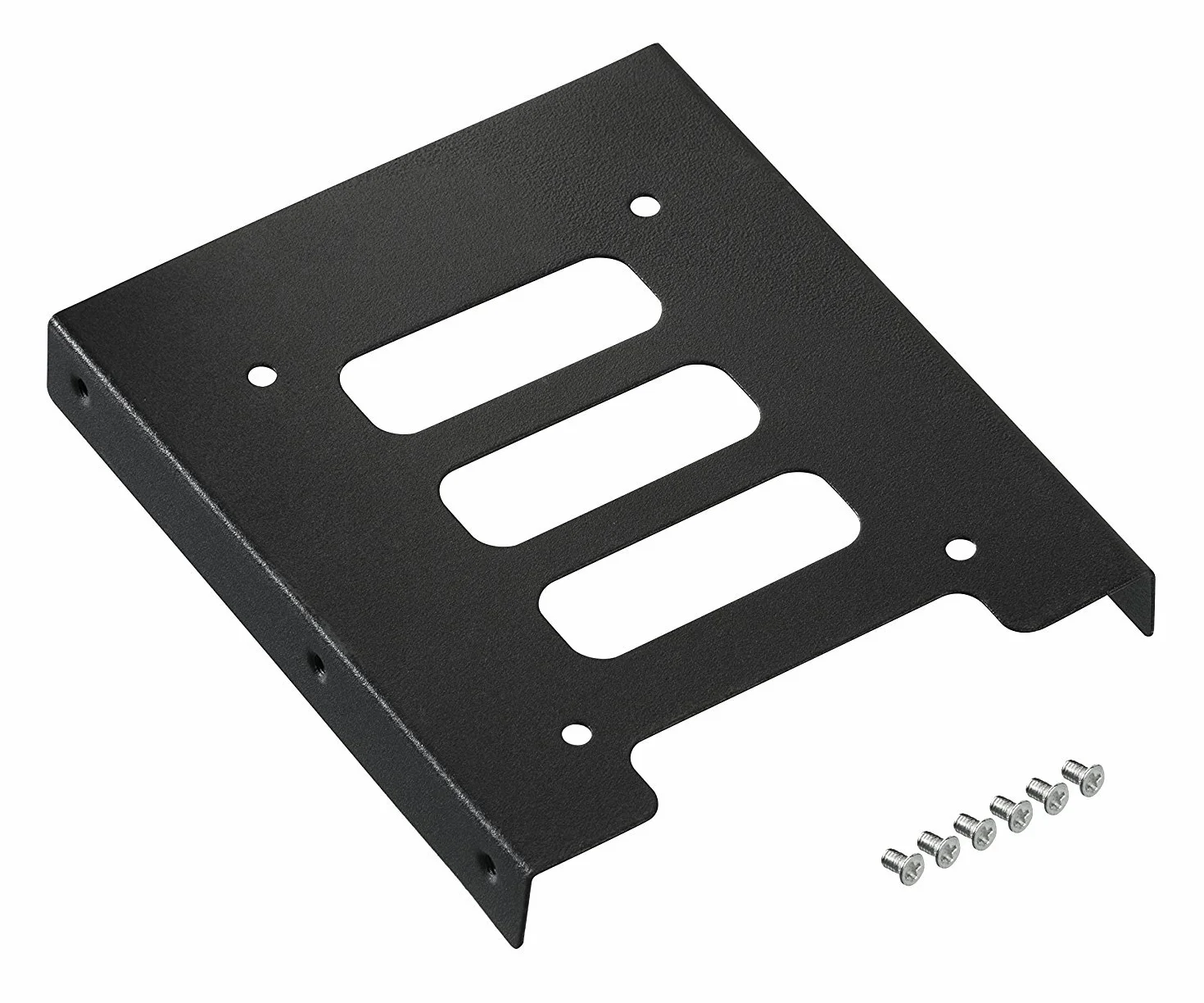 TRIXES Métal Noir 2,5 Pouces SSD Kit de Montage de Disque Dur Interne 3,5 Pouces