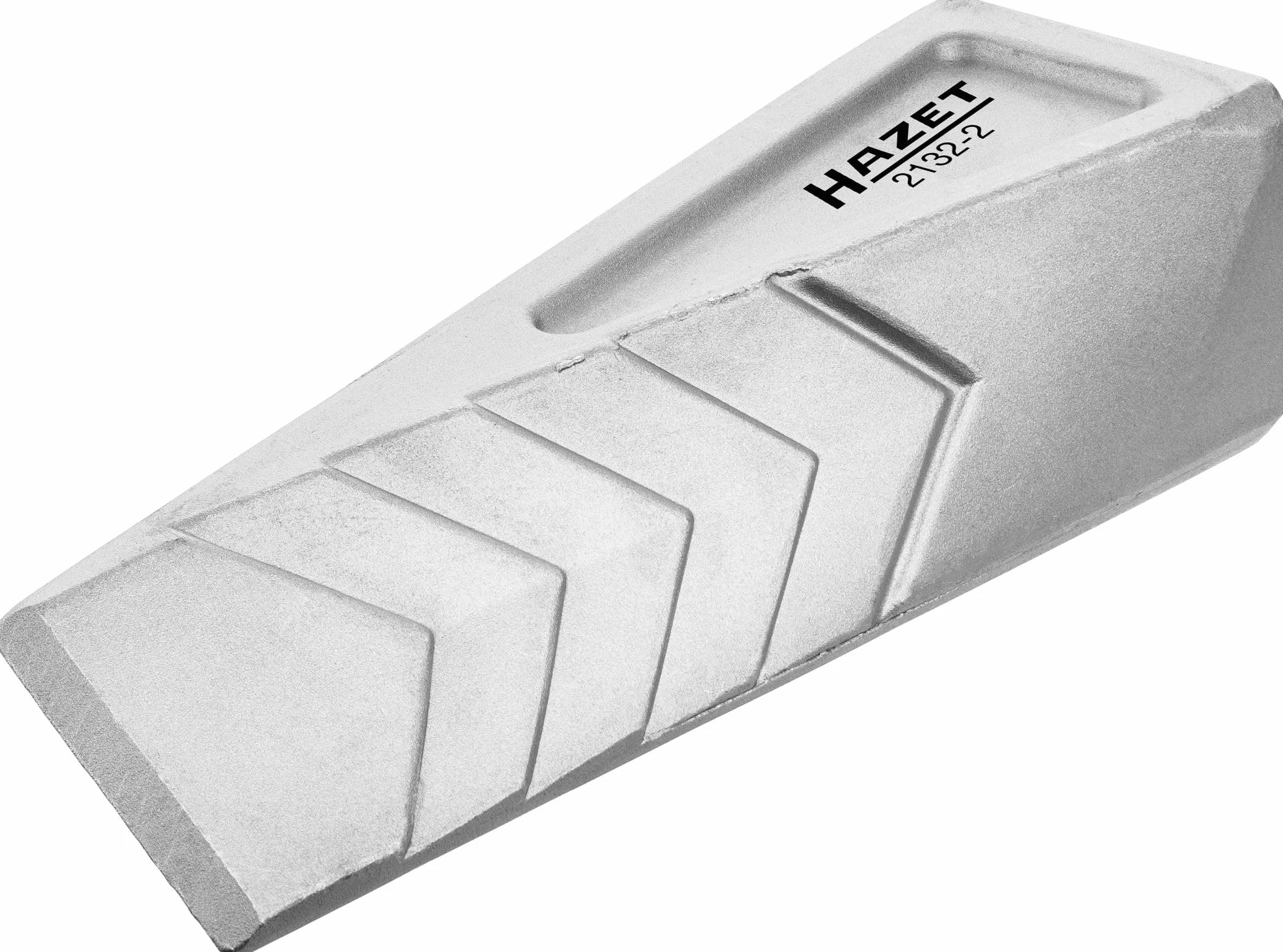 HAZET coin à fendre 2132-2 I coin tourné anti-éclats en aluminium pour une pénétration ciblée dans le bois et le fendage de troncs I forgé I Poids : 0,8 Kg