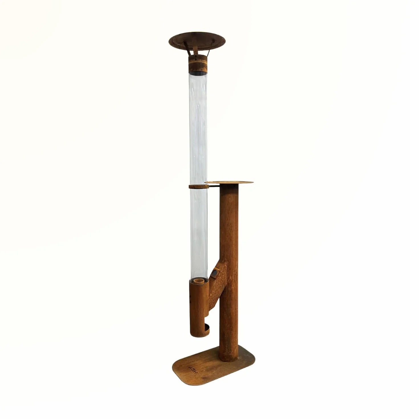 Poêle à granulés Acier Corten 183 cm Cheminée de Jardin Chauffage de terrasse
