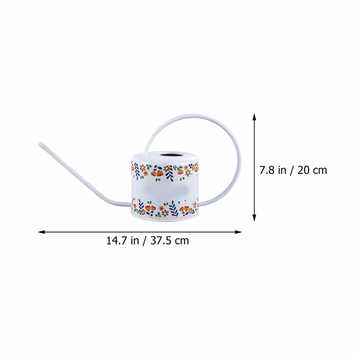 Toyvian Arrosoir Vintage Acier Inoxydable avec Long Bec Outil de Jardinage pour Arrosage des Plantes et Fleurs Capacité et Prise Ergonomique