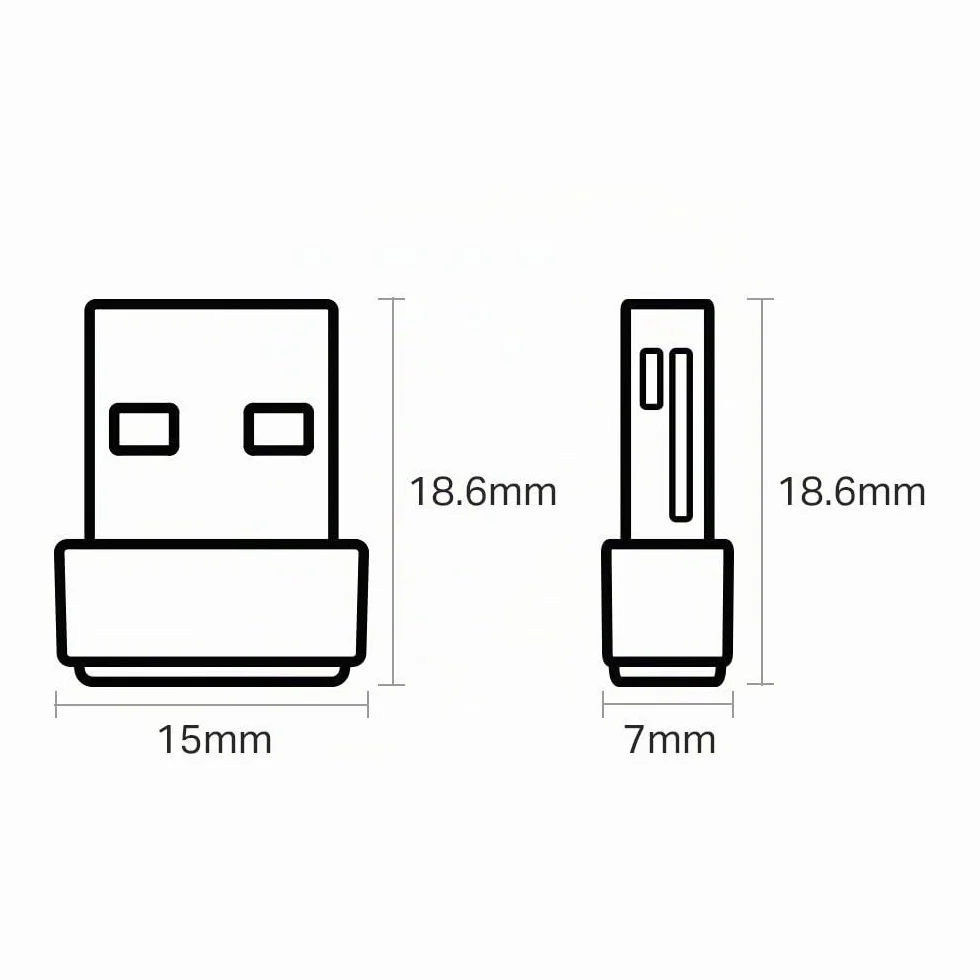 TP-Link Archer T2U Nano Clé WiFi AC600 Adaptateur USB WiFi Noir