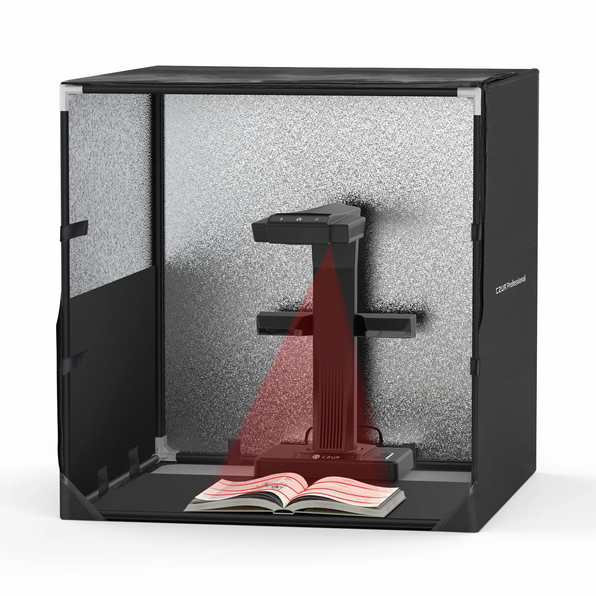 CZUR Boîte de Studio Pliable Portable 60x60x60cm Kit Tente Professionnelle Scanner Documents Livres