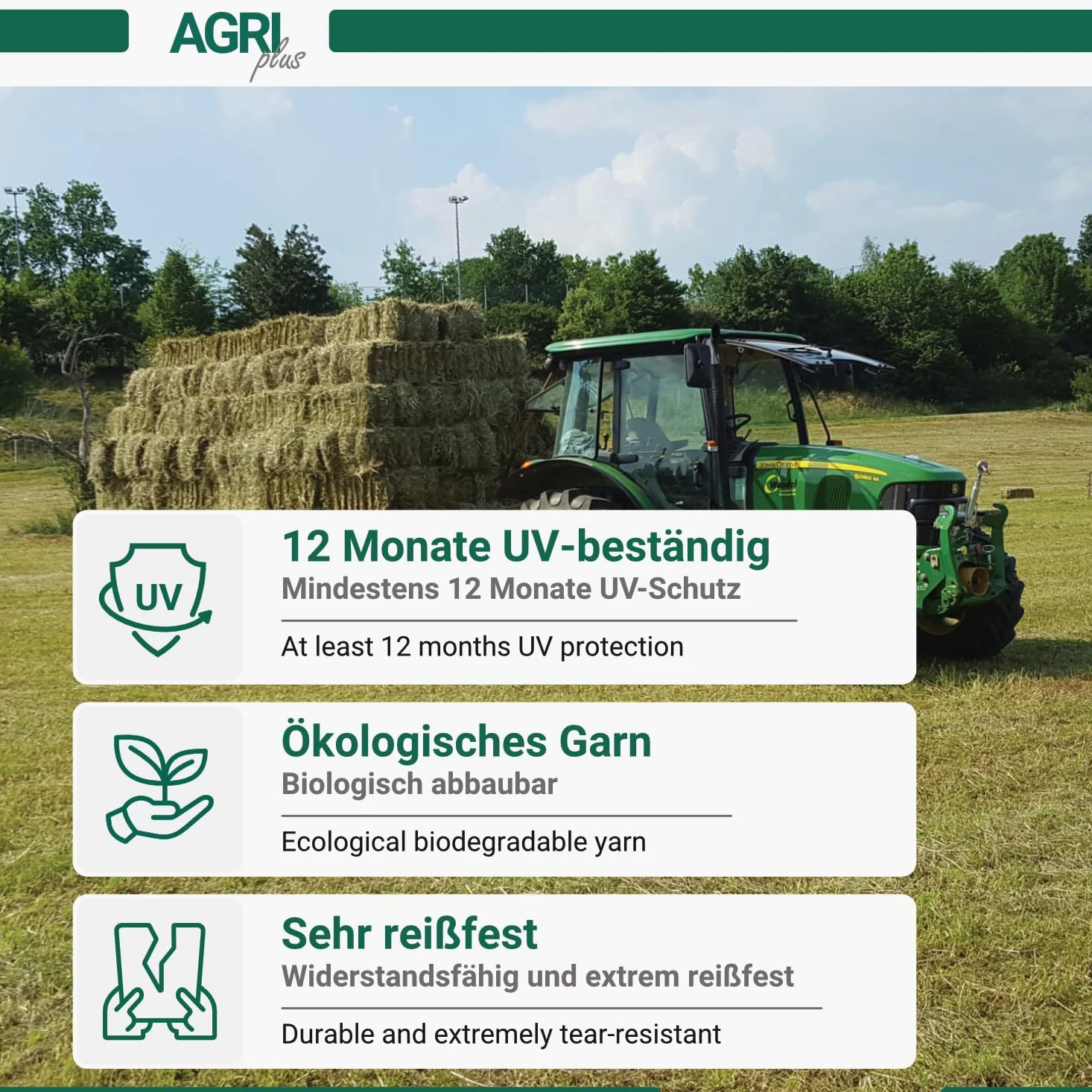 AGRI plus Lot de 2 fils à nouer en sisal écologique de 2700 m - Fil de récolte - Épaisseur : 150 m/kg - Résistant aux intempéries - Cordon de serrage